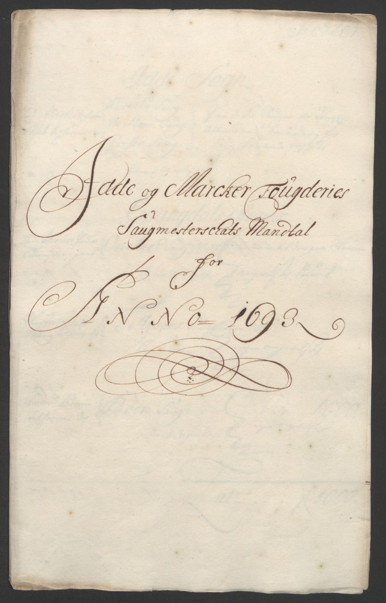 Rentekammeret inntil 1814, Reviderte regnskaper, Fogderegnskap, RA/EA-4092/R01/L0011: Fogderegnskap Idd og Marker, 1692-1693, p. 288