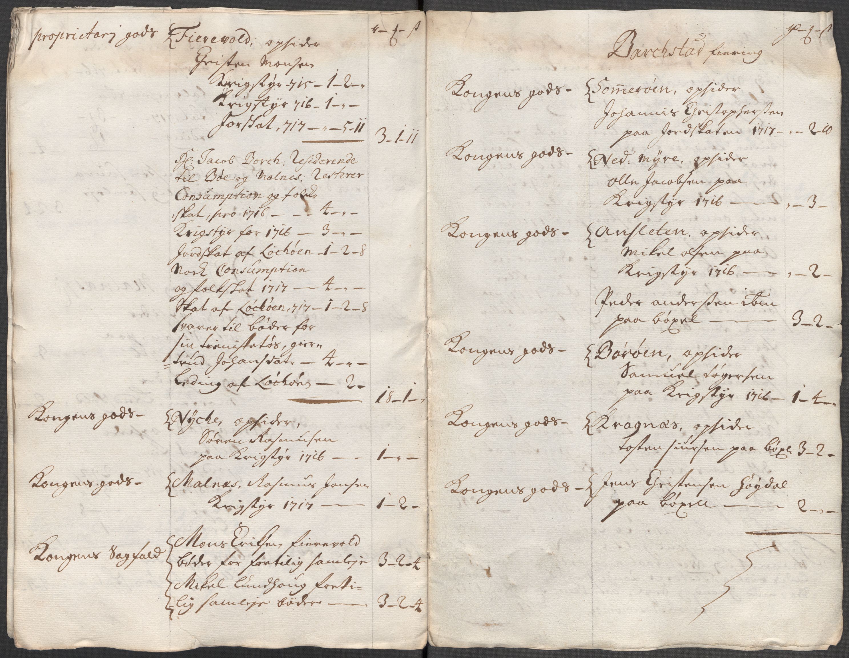 Rentekammeret inntil 1814, Reviderte regnskaper, Fogderegnskap, AV/RA-EA-4092/R67/L4683: Fogderegnskap Vesterålen, Andenes og Lofoten, 1717, p. 297