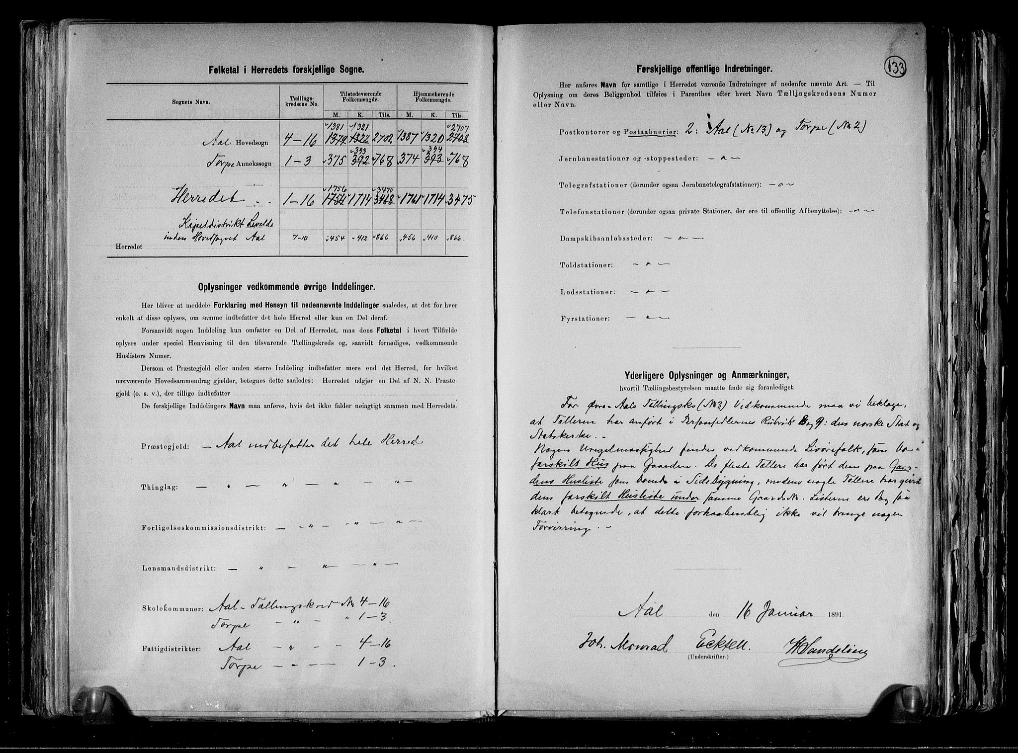 RA, 1891 census for 0619 Ål, 1891, p. 3