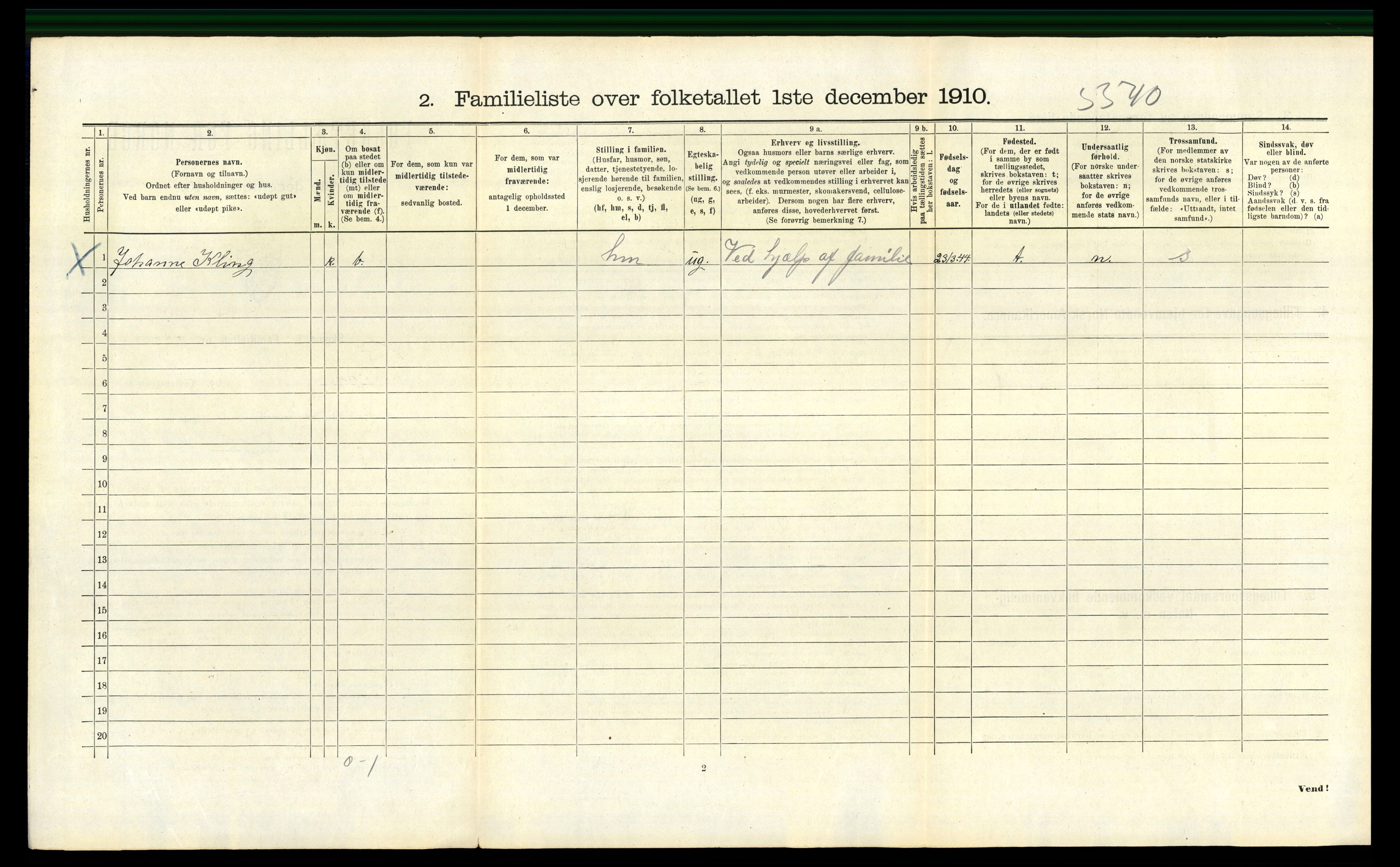 RA, 1910 census for Bergen, 1910, p. 38958