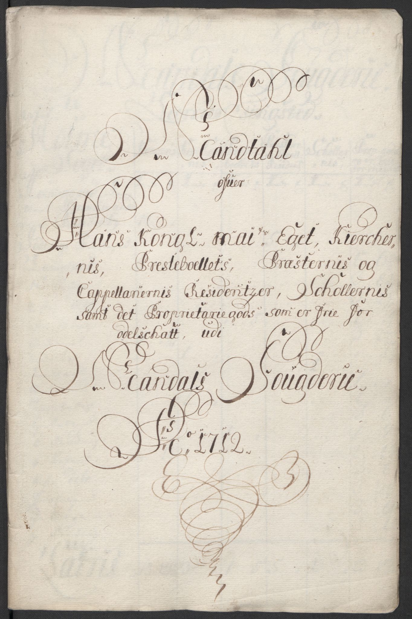 Rentekammeret inntil 1814, Reviderte regnskaper, Fogderegnskap, AV/RA-EA-4092/R43/L2555: Fogderegnskap Lista og Mandal, 1712, p. 280