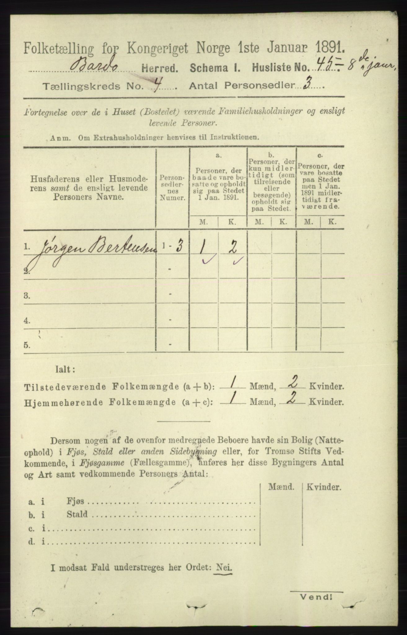 RA, 1891 census for 1922 Bardu, 1891, p. 1323