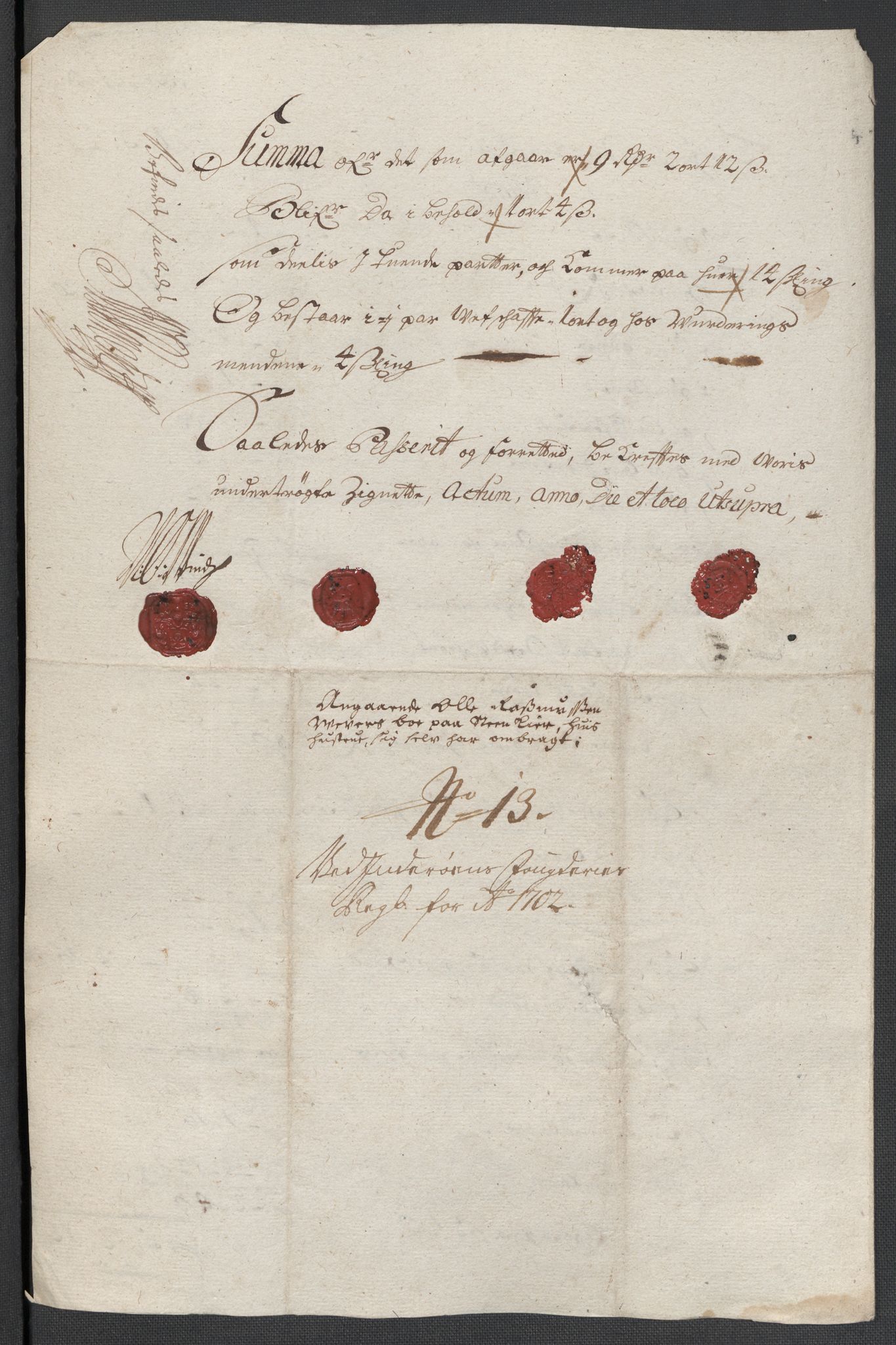 Rentekammeret inntil 1814, Reviderte regnskaper, Fogderegnskap, AV/RA-EA-4092/R63/L4312: Fogderegnskap Inderøy, 1701-1702, p. 410