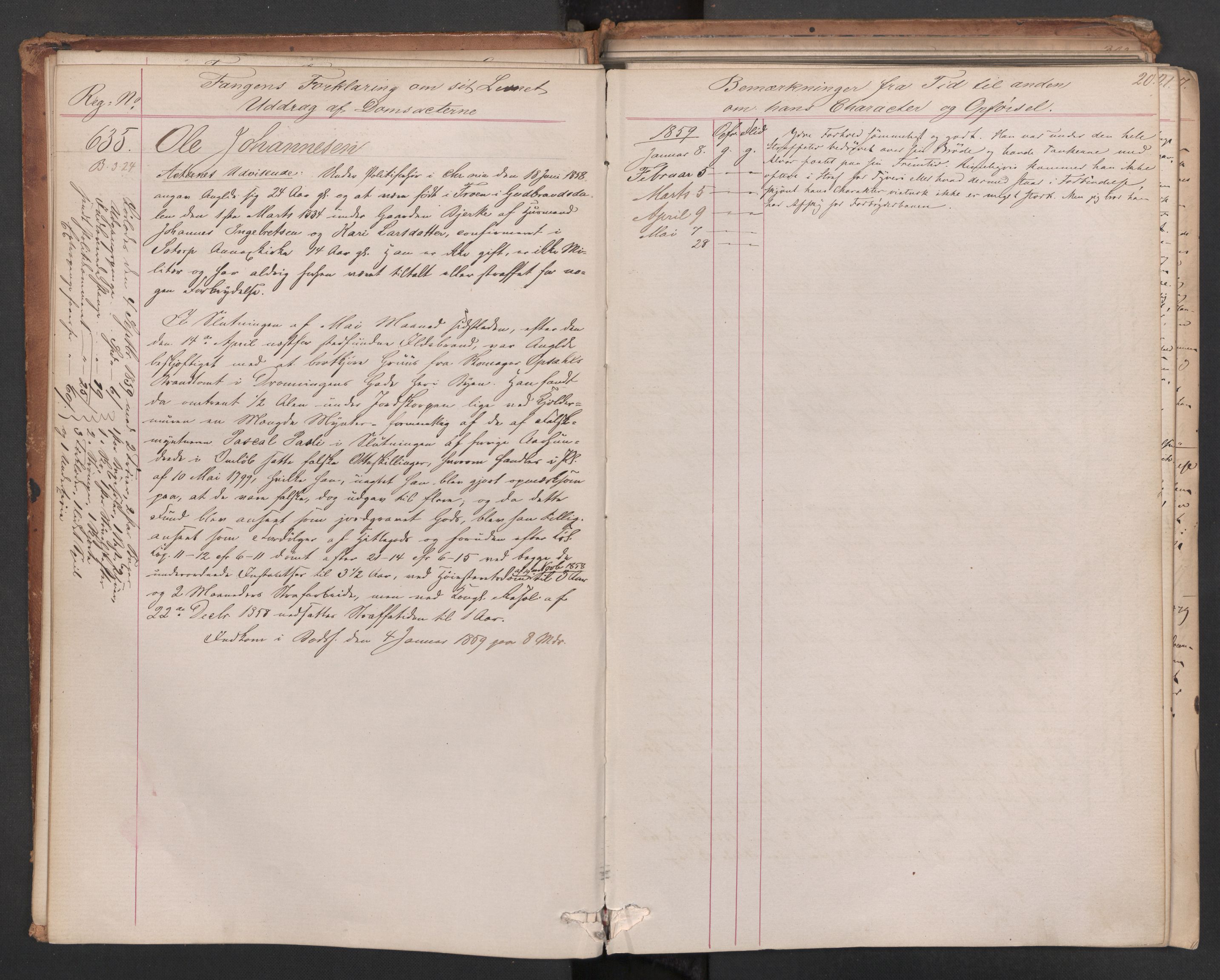 Botsfengslet, AV/RA-S-1539/D/Db/Dbb/L0006: 614b - 994b, 1858-1860, p. 20