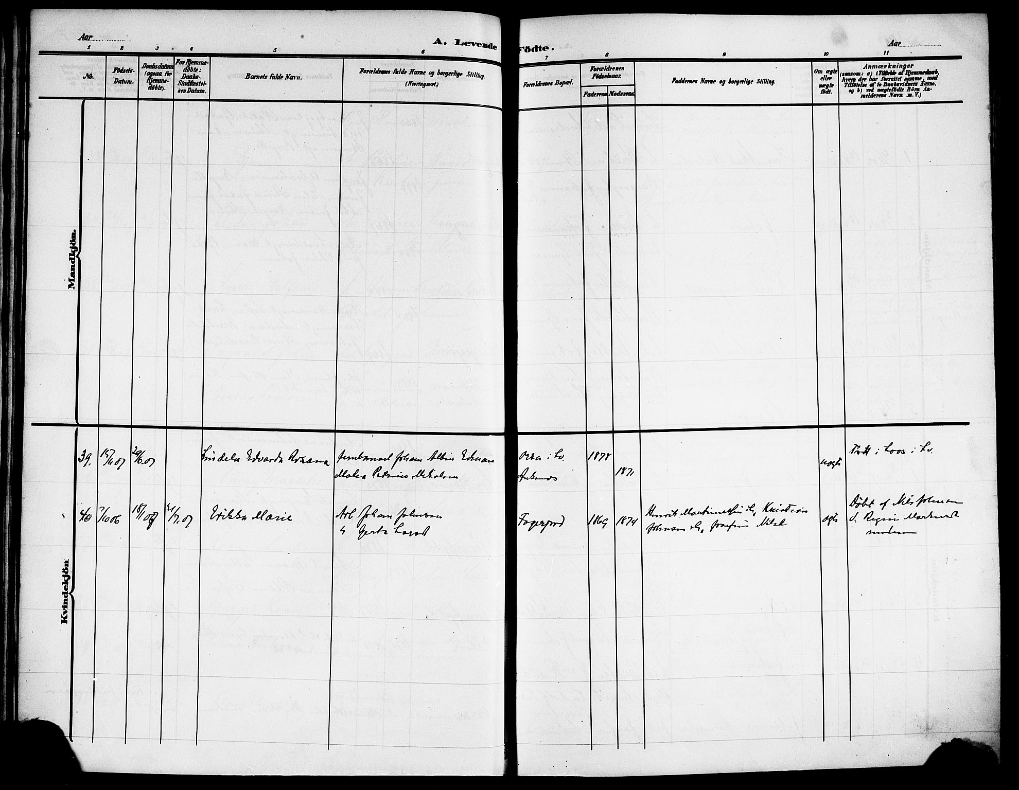 Ministerialprotokoller, klokkerbøker og fødselsregistre - Nordland, AV/SAT-A-1459/866/L0954: Parish register (copy) no. 866C03, 1905-1923