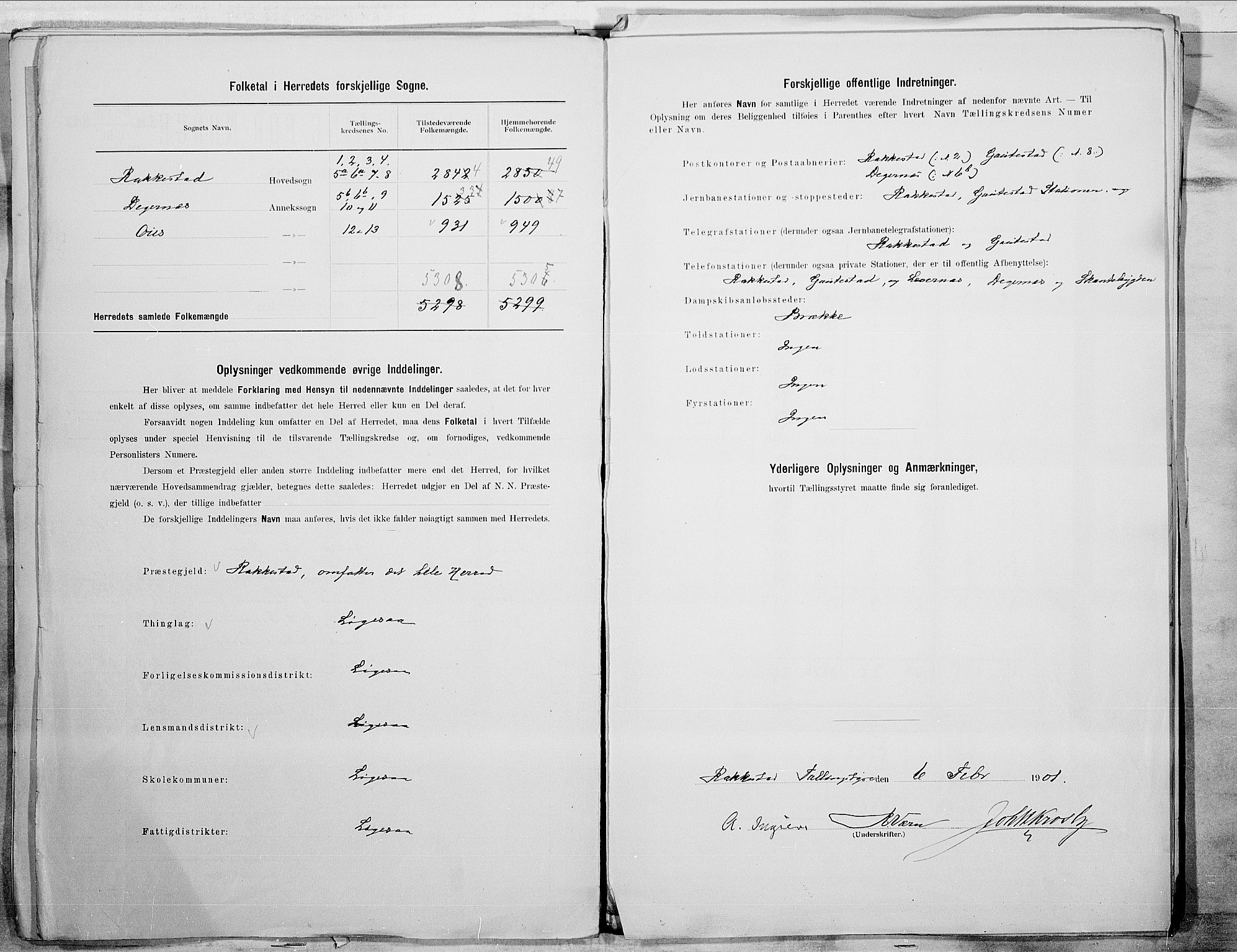 SAO, 1900 census for Rakkestad, 1900, p. 3