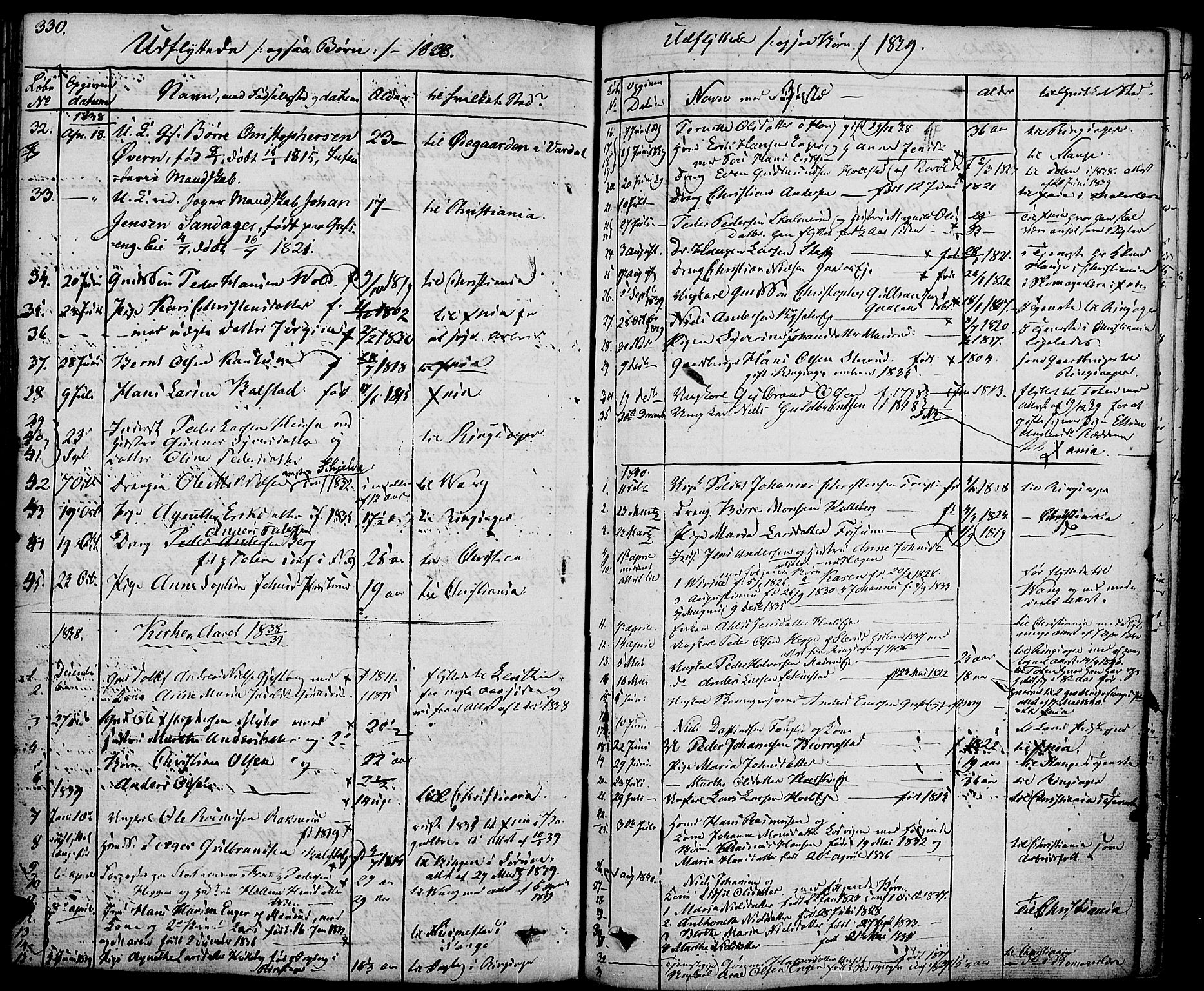 Nes prestekontor, Hedmark, SAH/PREST-020/K/Ka/L0003: Parish register (official) no. 3, 1827-1851, p. 330
