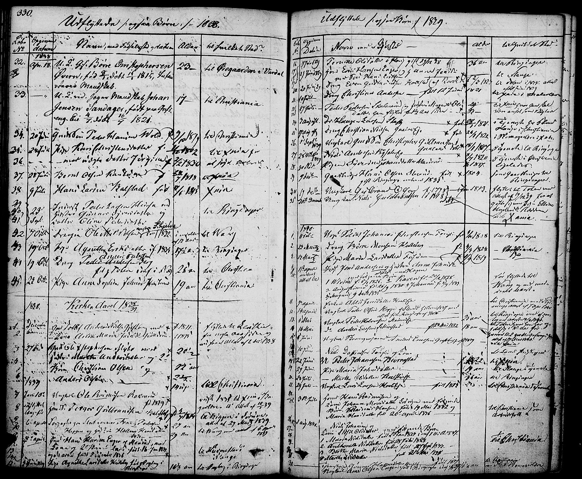 Nes prestekontor, Hedmark, AV/SAH-PREST-020/K/Ka/L0003: Parish register (official) no. 3, 1827-1851, p. 330