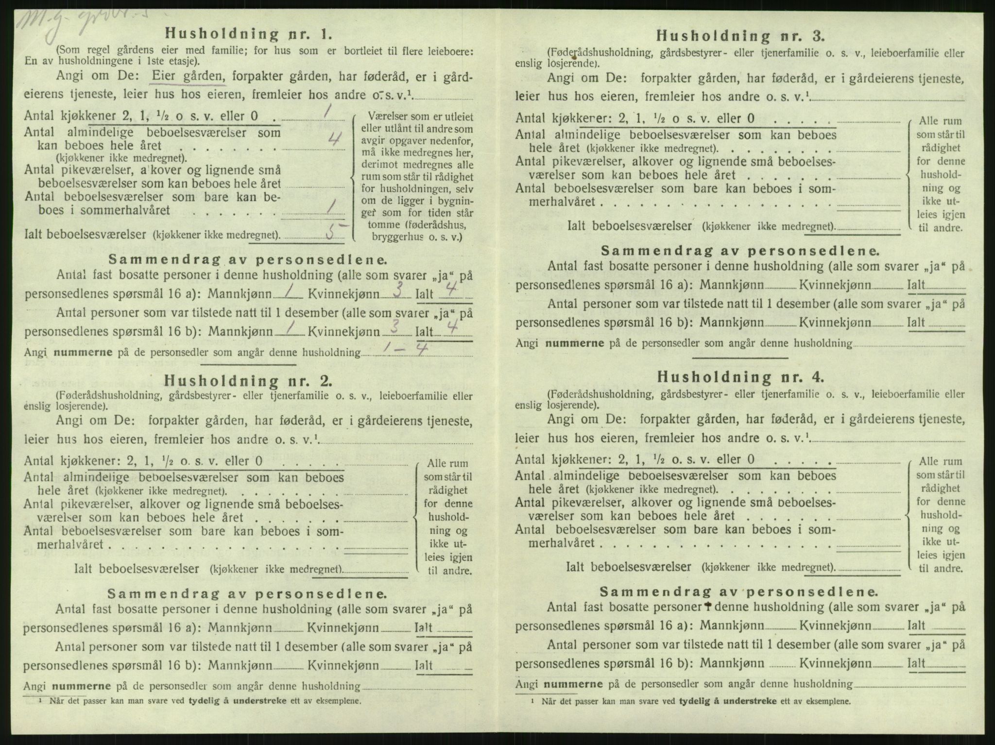 SAT, 1920 census for Hemnes, 1920, p. 1293