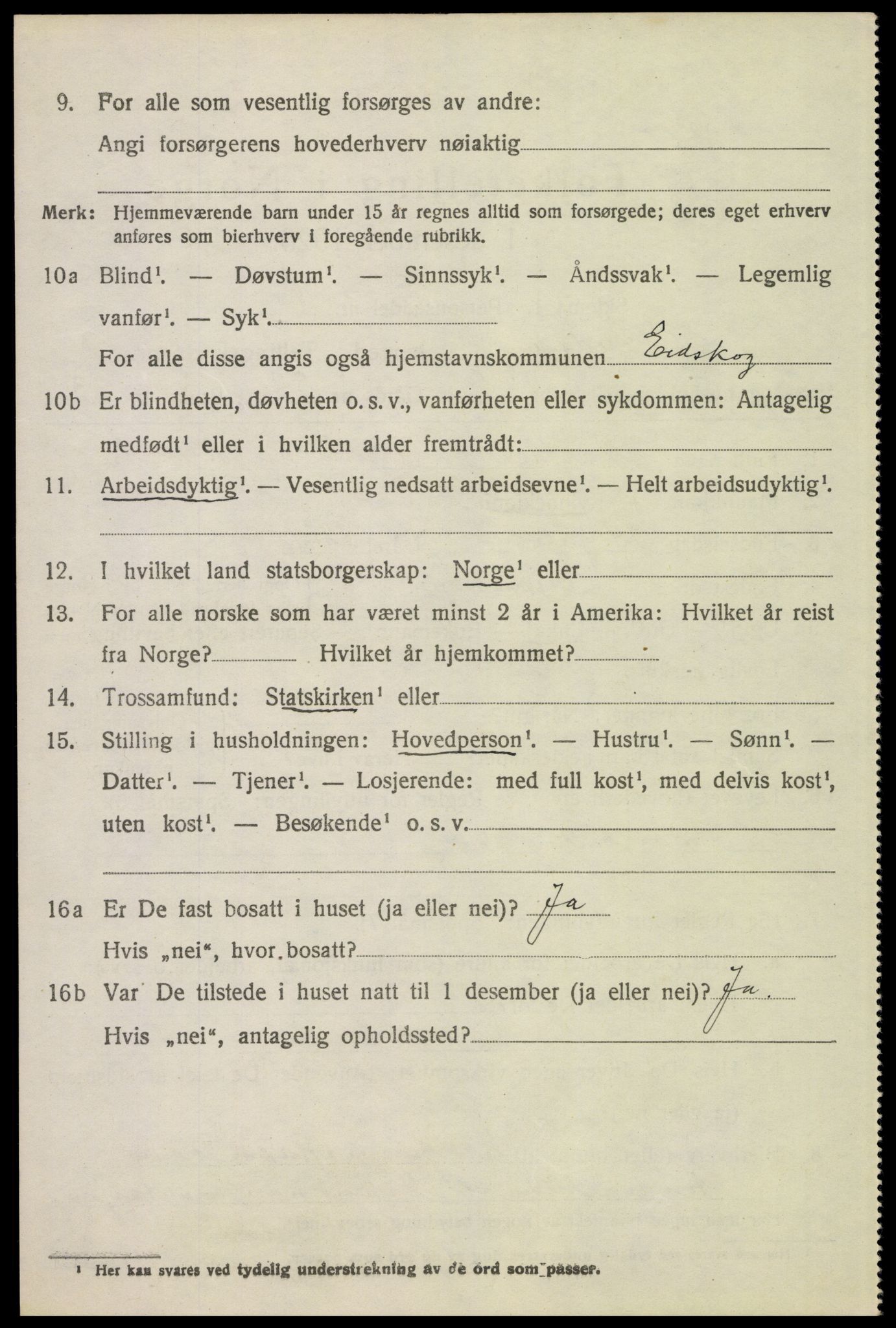 SAH, 1920 census for Eidskog, 1920, p. 10172