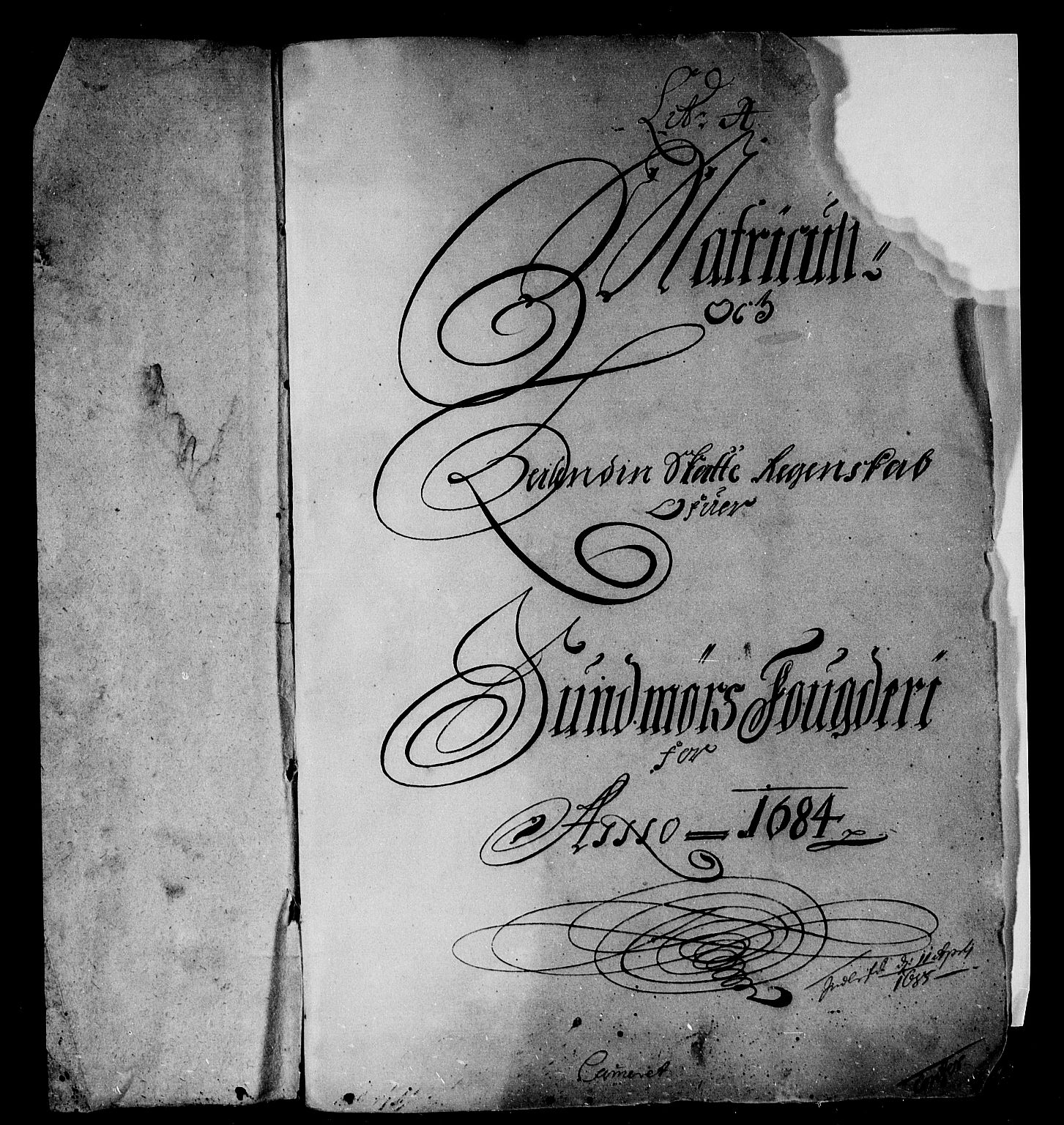Rentekammeret inntil 1814, Reviderte regnskaper, Stiftamtstueregnskaper, Bergen stiftamt, AV/RA-EA-6043/R/Rc/L0074: Bergen stiftamt, 1684