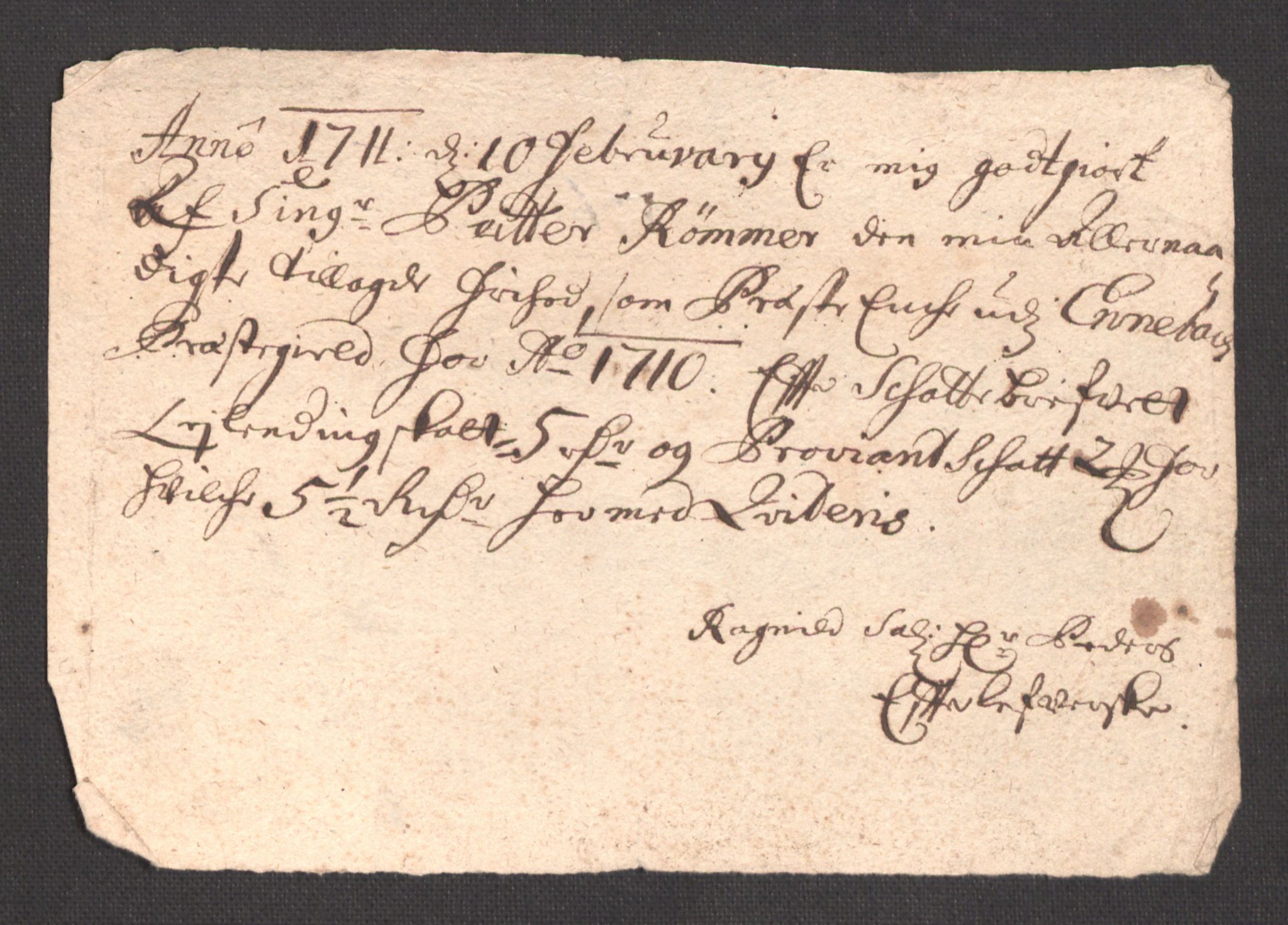 Rentekammeret inntil 1814, Reviderte regnskaper, Fogderegnskap, AV/RA-EA-4092/R11/L0592: Fogderegnskap Nedre Romerike, 1710-1711, p. 141