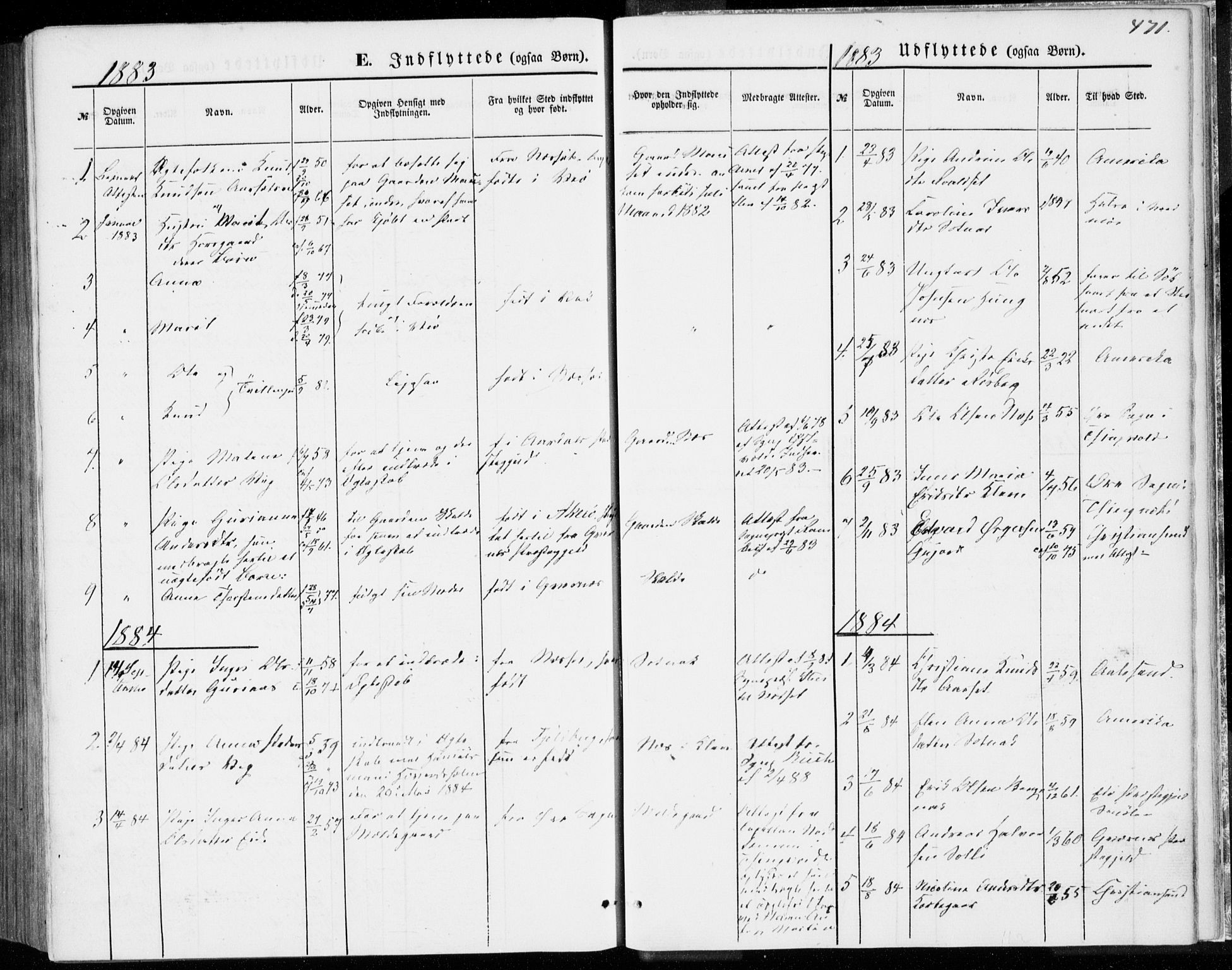 Ministerialprotokoller, klokkerbøker og fødselsregistre - Møre og Romsdal, AV/SAT-A-1454/557/L0681: Parish register (official) no. 557A03, 1869-1886, p. 471