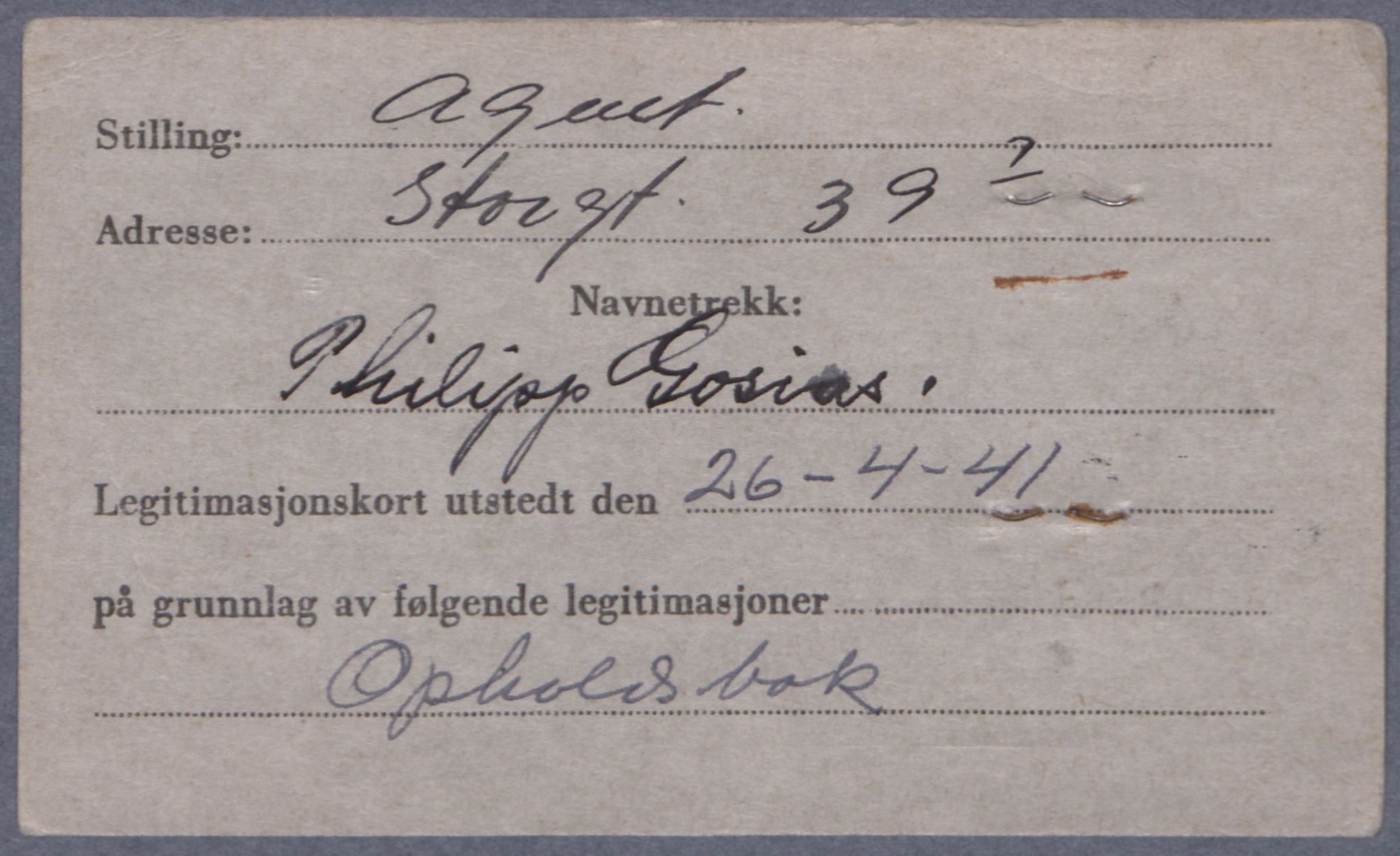 Sosialdepartementet, Våre Falne, RA/S-1708/E/Ee/L0021A: Fotografier av jøder på legitimasjonskort (1941-42), 1941-1942, p. 158