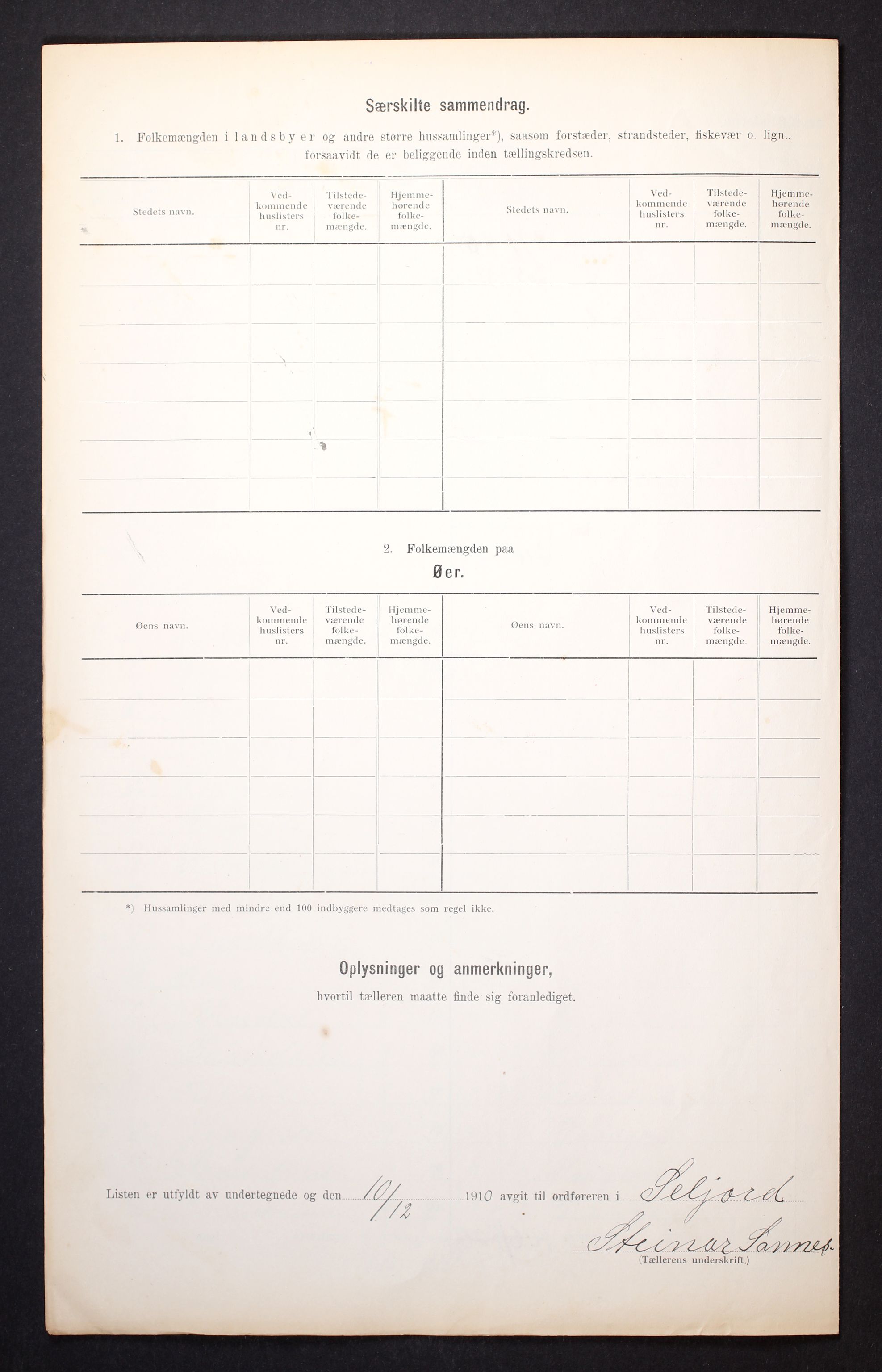 RA, 1910 census for Seljord, 1910, p. 27