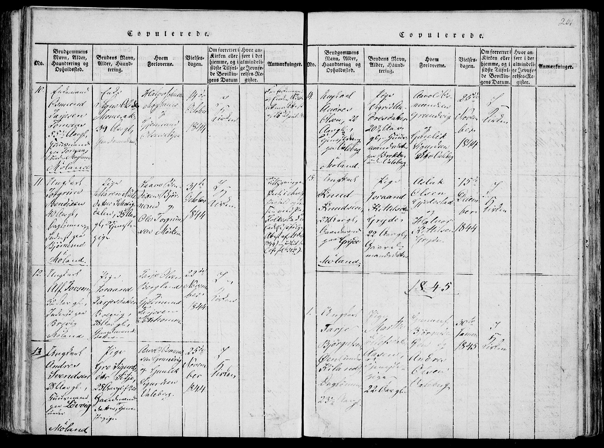 Fyresdal kirkebøker, SAKO/A-263/F/Fa/L0004: Parish register (official) no. I 4, 1815-1854, p. 201
