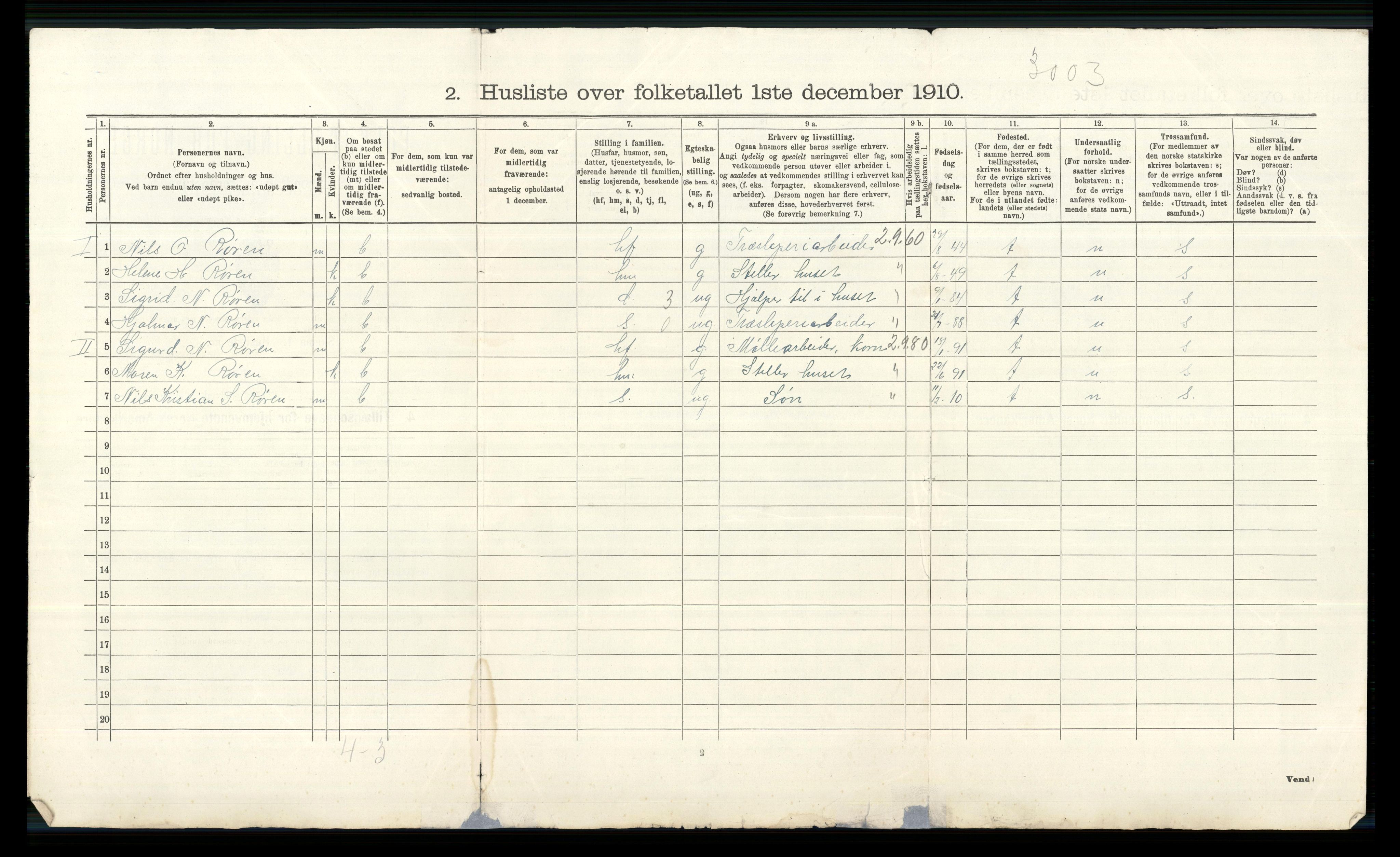 RA, 1910 census for Øvre Eiker, 1910, p. 1522