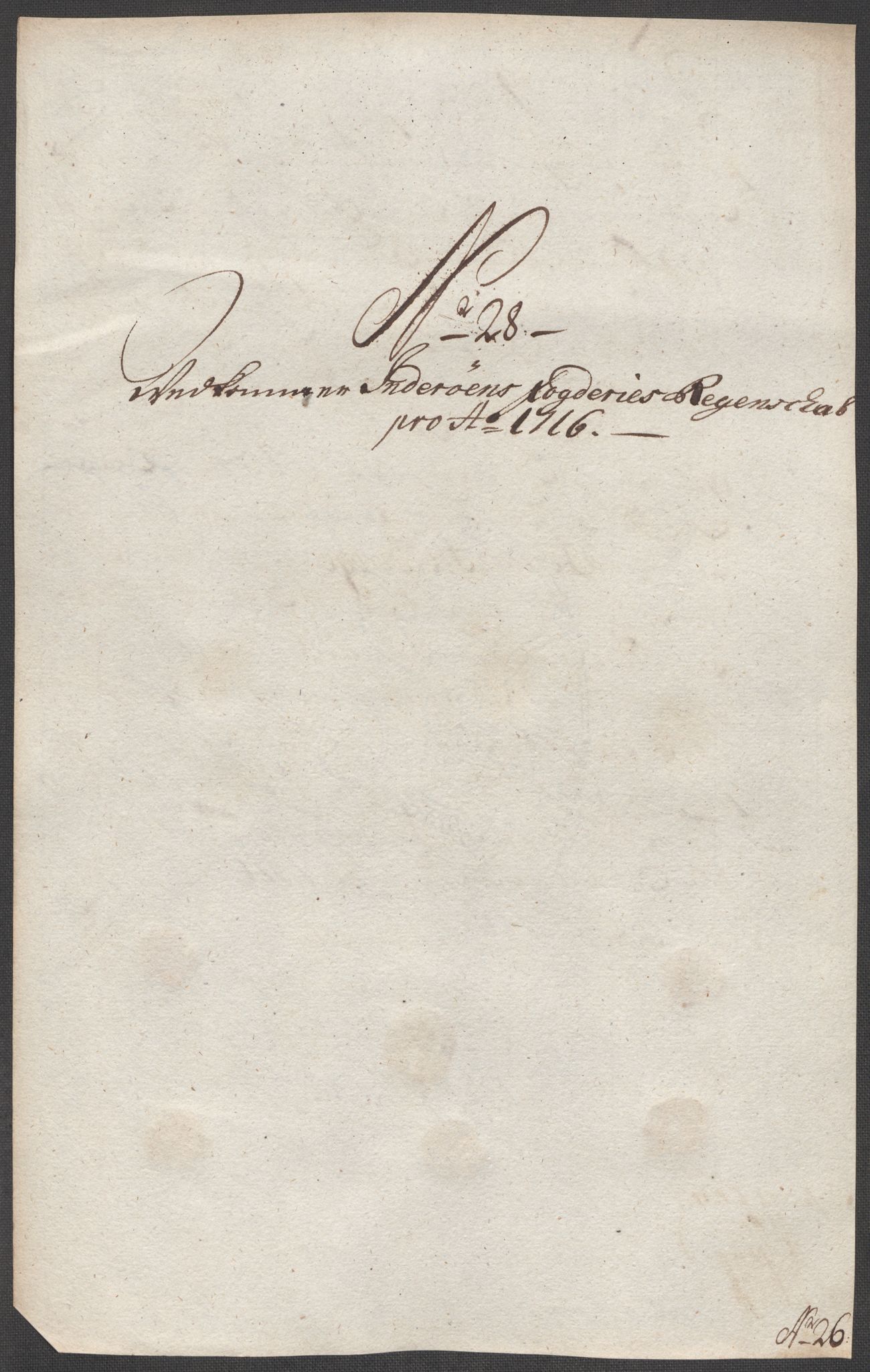 Rentekammeret inntil 1814, Reviderte regnskaper, Fogderegnskap, AV/RA-EA-4092/R63/L4324: Fogderegnskap Inderøy, 1716, p. 248