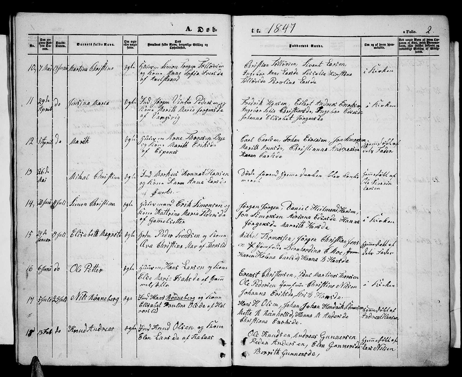 Tranøy sokneprestkontor, SATØ/S-1313/I/Ia/Iab/L0002klokker: Parish register (copy) no. 2, 1847-1860, p. 2