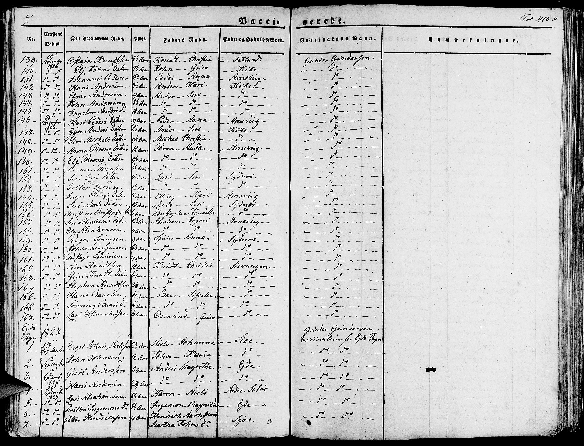 Fjelberg sokneprestembete, SAB/A-75201/H/Haa: Parish register (official) no. A 5, 1822-1834, p. 410