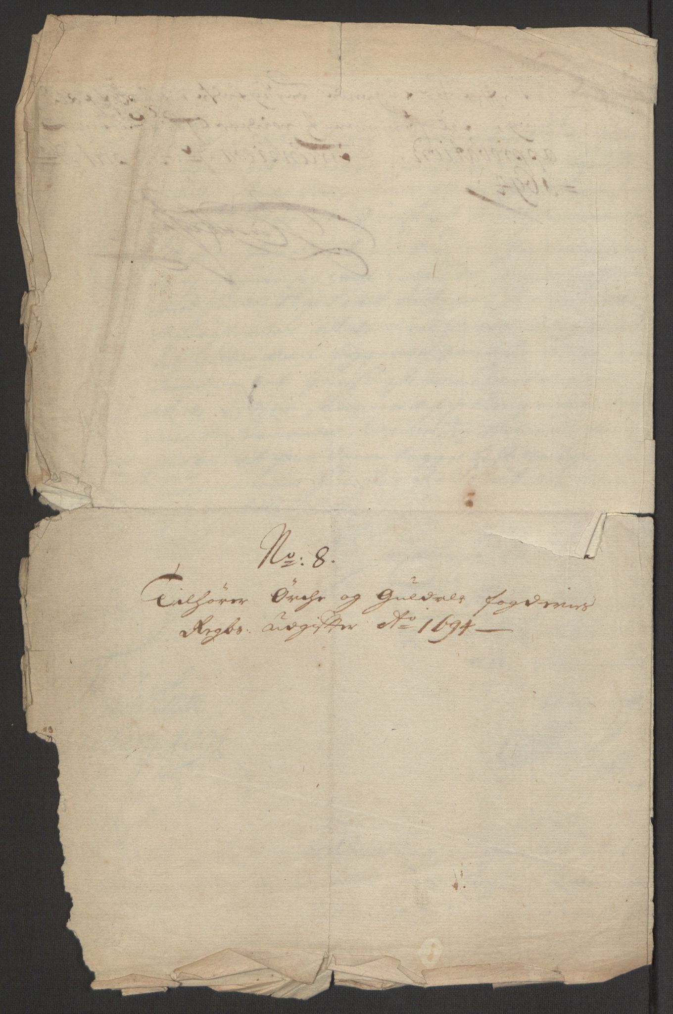 Rentekammeret inntil 1814, Reviderte regnskaper, Fogderegnskap, AV/RA-EA-4092/R60/L3944: Fogderegnskap Orkdal og Gauldal, 1694, p. 200