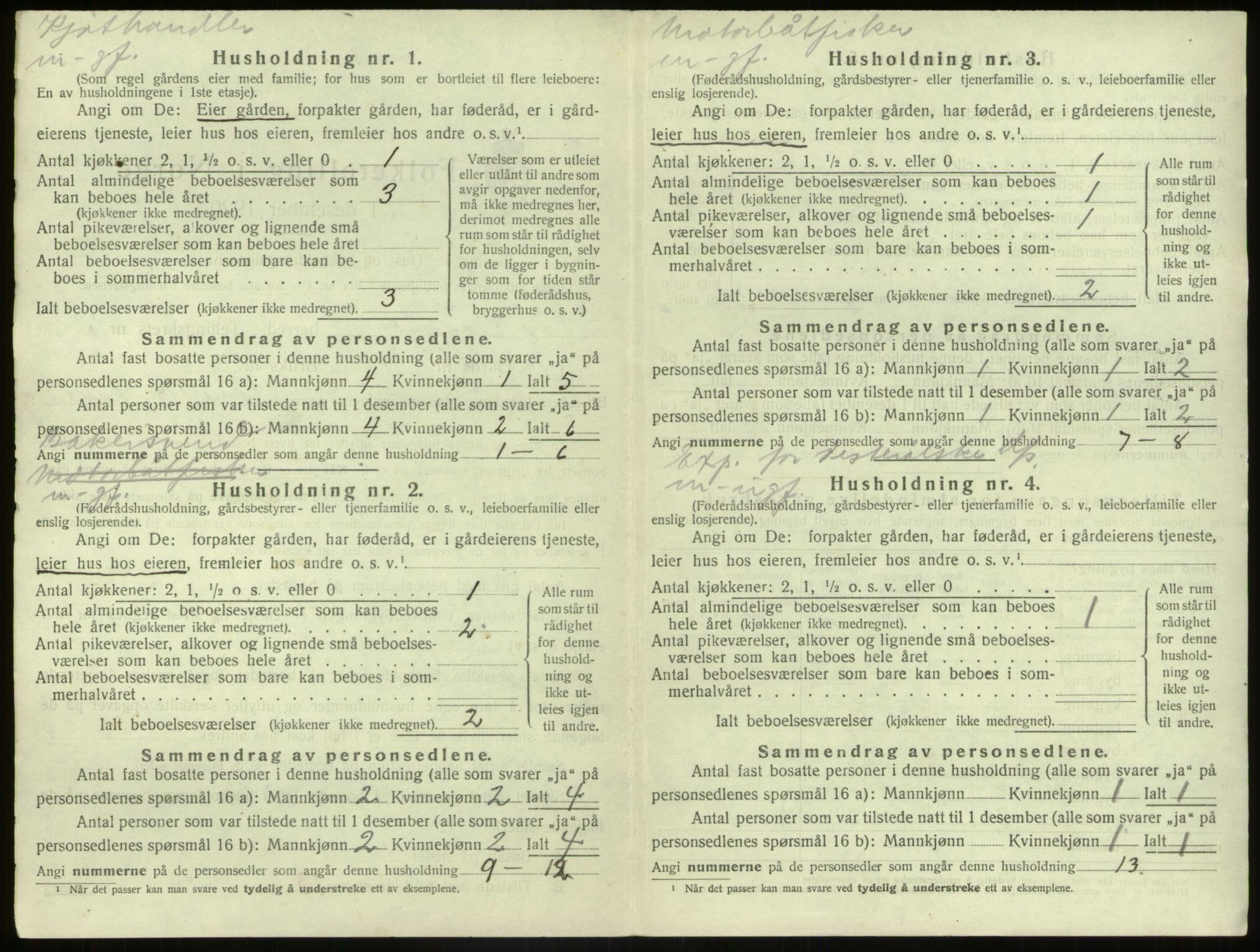 SAB, 1920 census for Sør-Vågsøy, 1920, p. 463