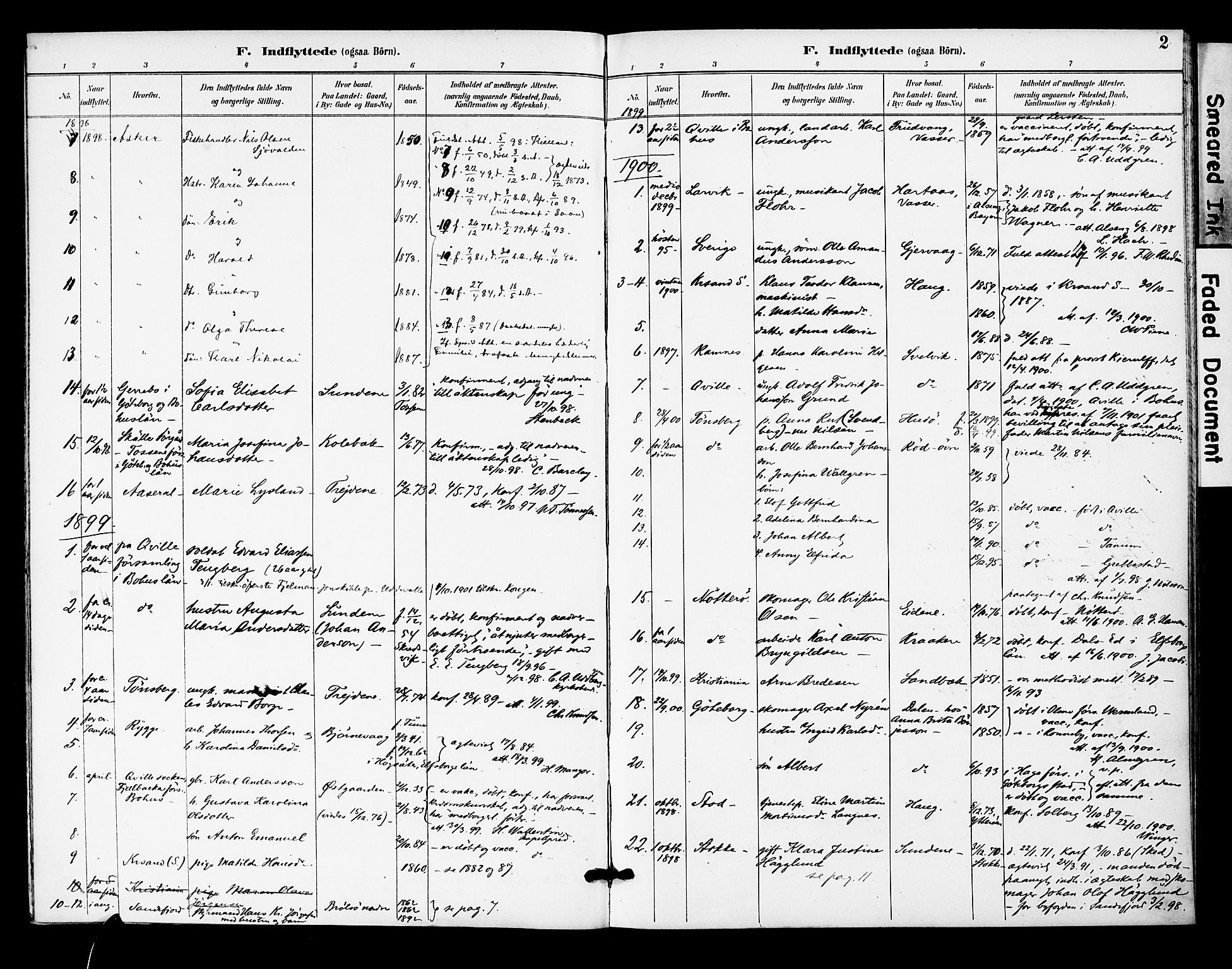 Tjøme kirkebøker, AV/SAKO-A-328/F/Fa/L0004: Parish register (official) no. I 4, 1891-1900, p. 2