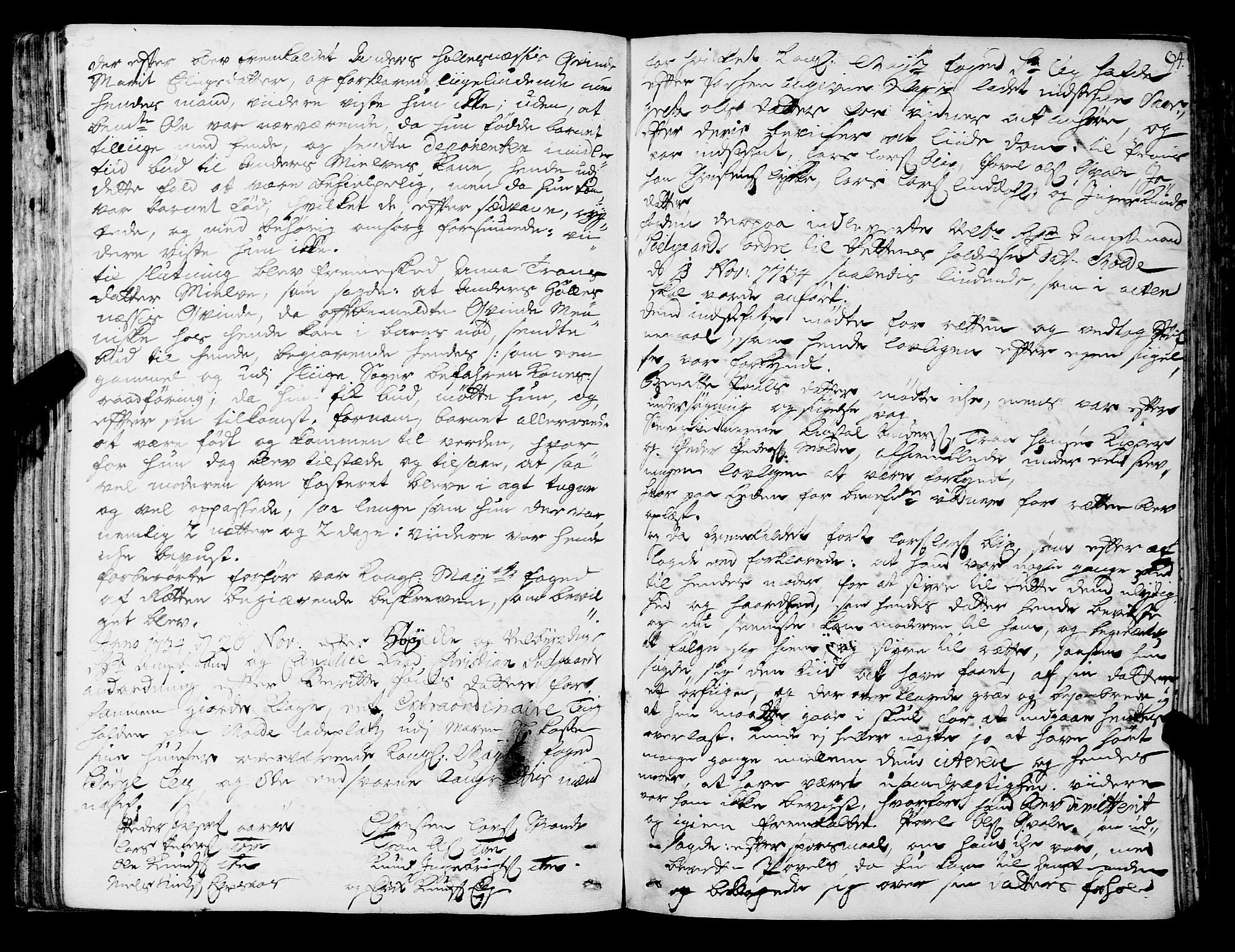 Romsdal sorenskriveri, SAT/A-4149/1/1/1A/L0011: Tingbok, 1732-1740, p. 93b-94a