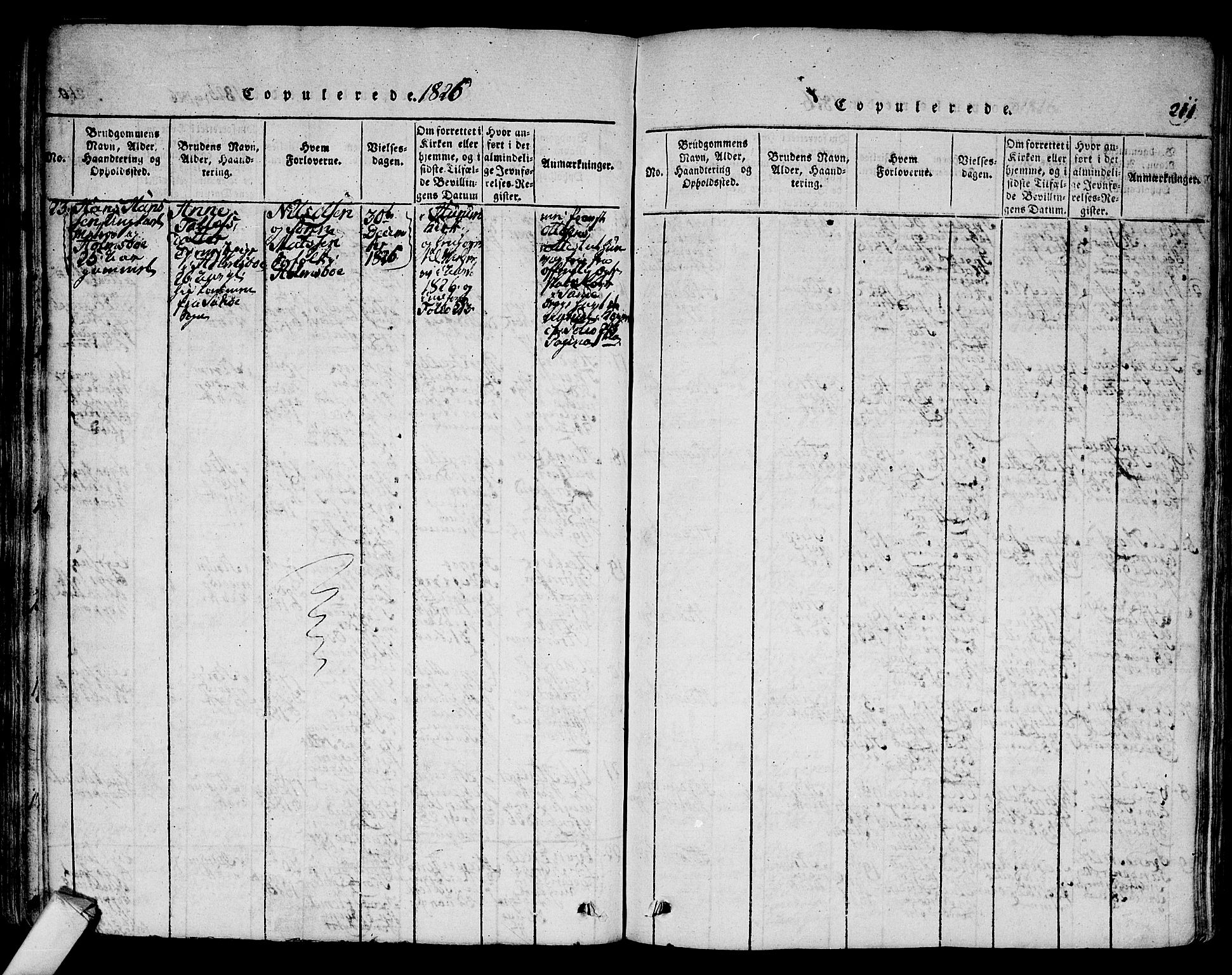 Hurum kirkebøker, AV/SAKO-A-229/F/Fa/L0009: Parish register (official) no. 9, 1816-1826, p. 211