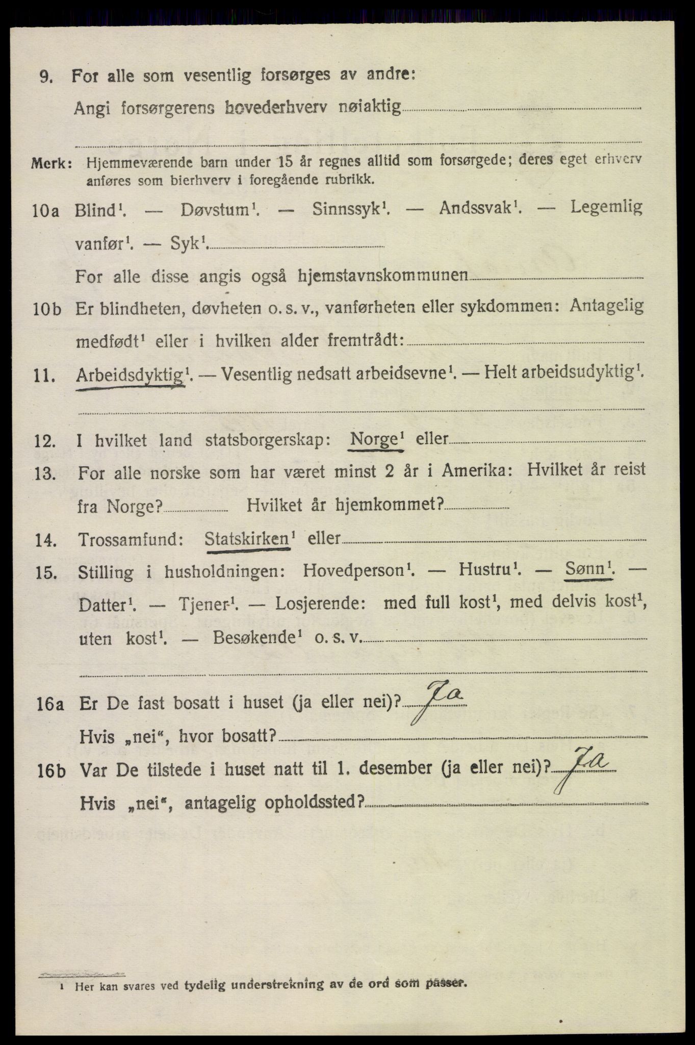 SAH, 1920 census for Åmot, 1920, p. 9640