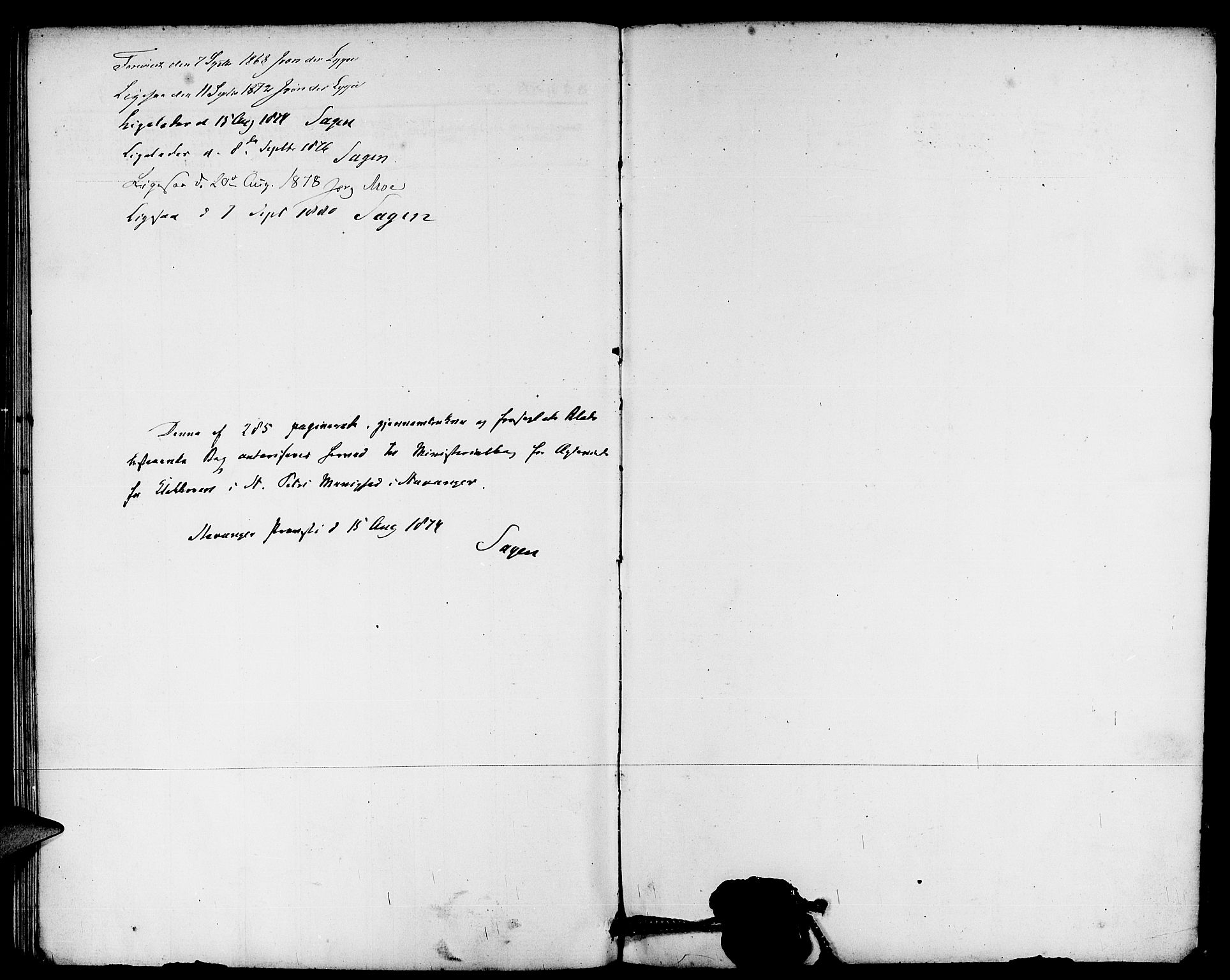 St. Petri sokneprestkontor, AV/SAST-A-101813/001/30/30BB/L0002: Parish register (copy) no. B 2, 1865-1885