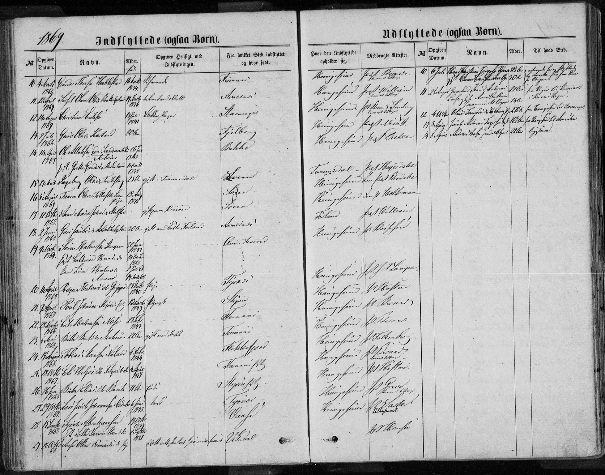 Torvastad sokneprestkontor, AV/SAST-A -101857/H/Ha/Haa/L0013: Parish register (official) no. A 12.2, 1867-1877