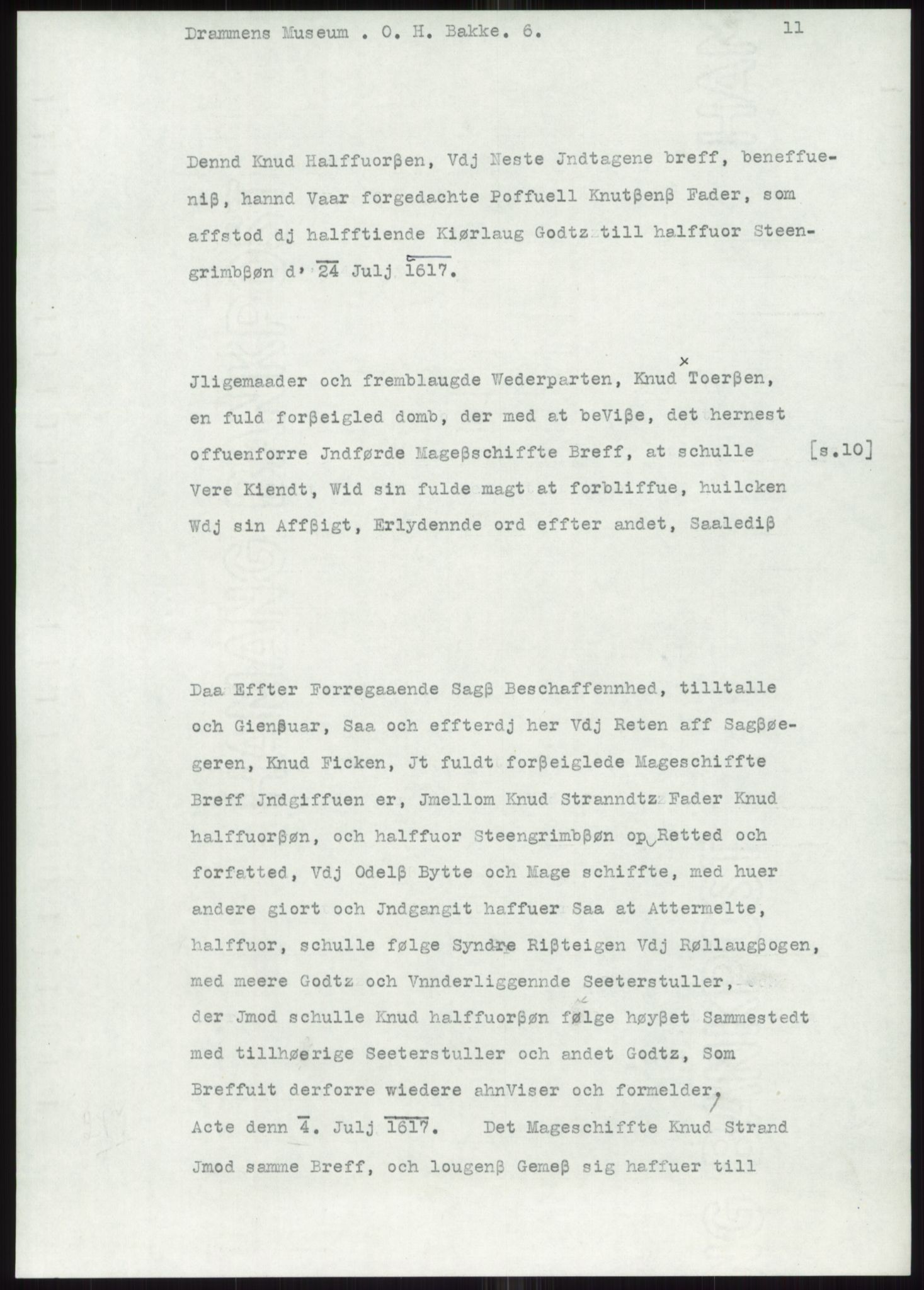 Samlinger til kildeutgivelse, Diplomavskriftsamlingen, AV/RA-EA-4053/H/Ha, p. 1442