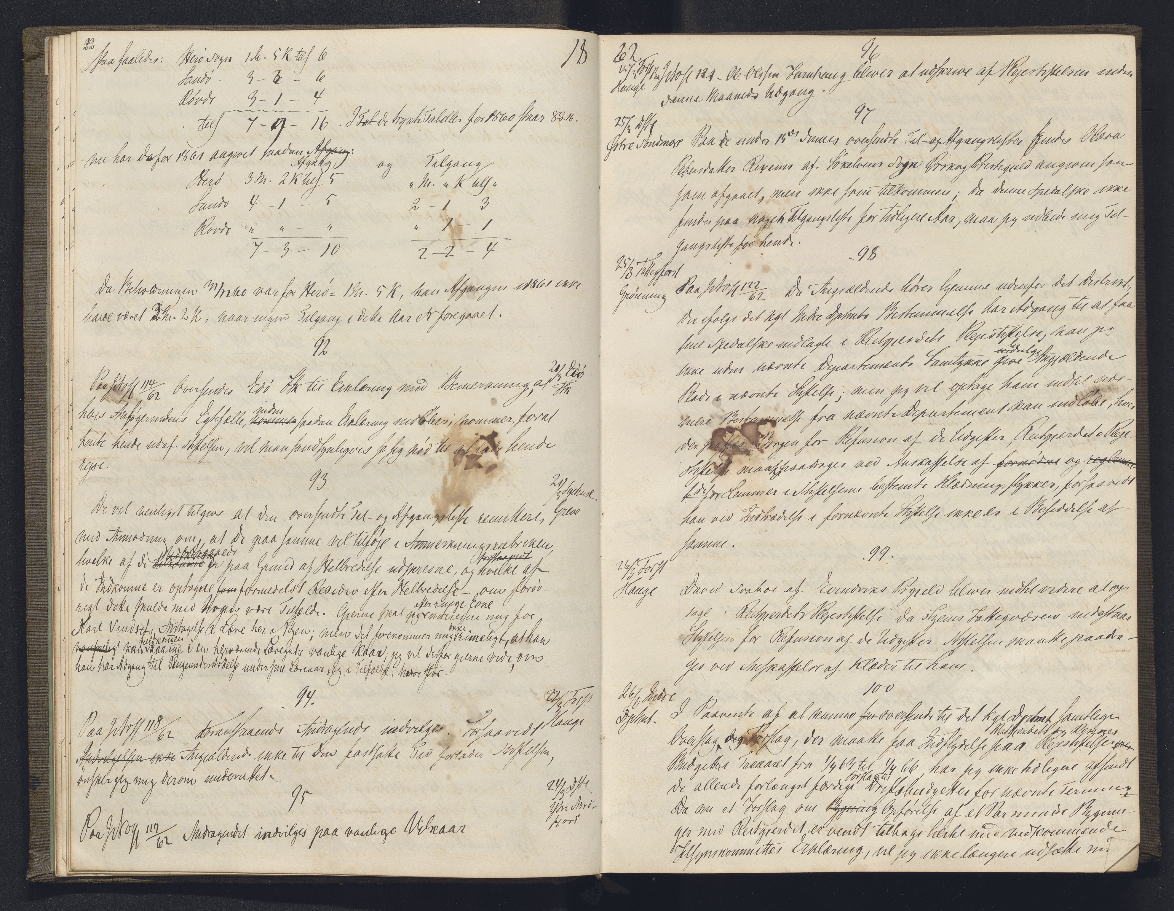 Lepraarkiver - Overlegen for den spedalske sykdom, AV/SAB-A-61001/B.b/L0003: Kopibok, 1862-1865, p. 22-23
