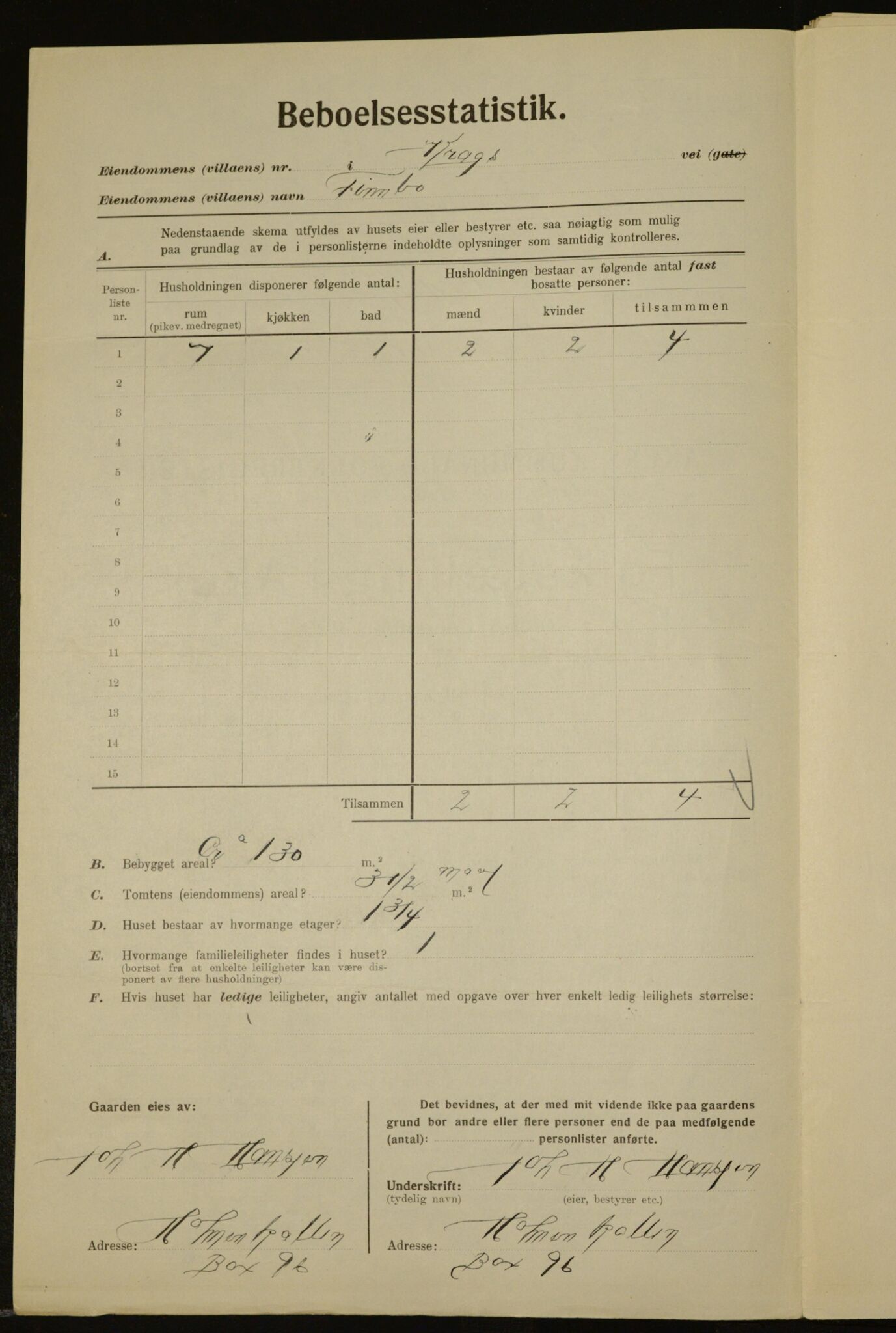 , Municipal Census 1923 for Aker, 1923, p. 14178