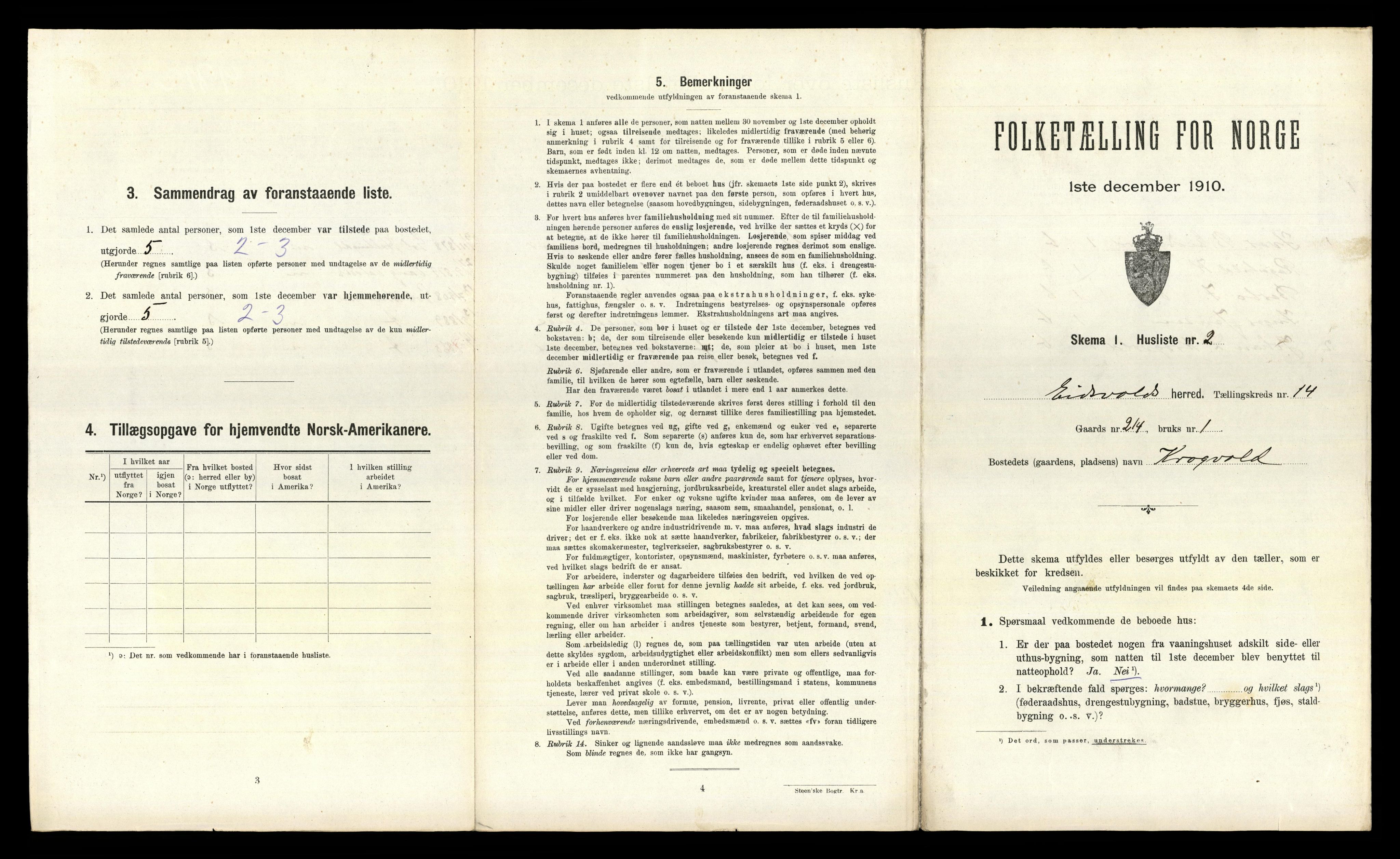 RA, 1910 census for Eidsvoll, 1910, p. 3066