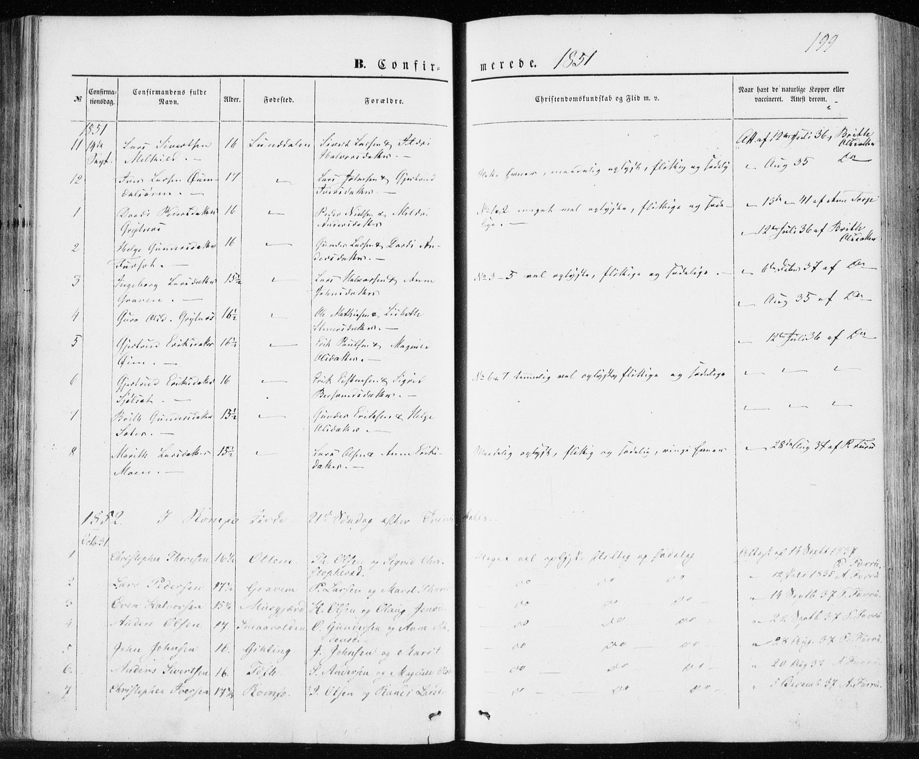 Ministerialprotokoller, klokkerbøker og fødselsregistre - Møre og Romsdal, SAT/A-1454/590/L1013: Parish register (official) no. 590A05, 1847-1877, p. 199