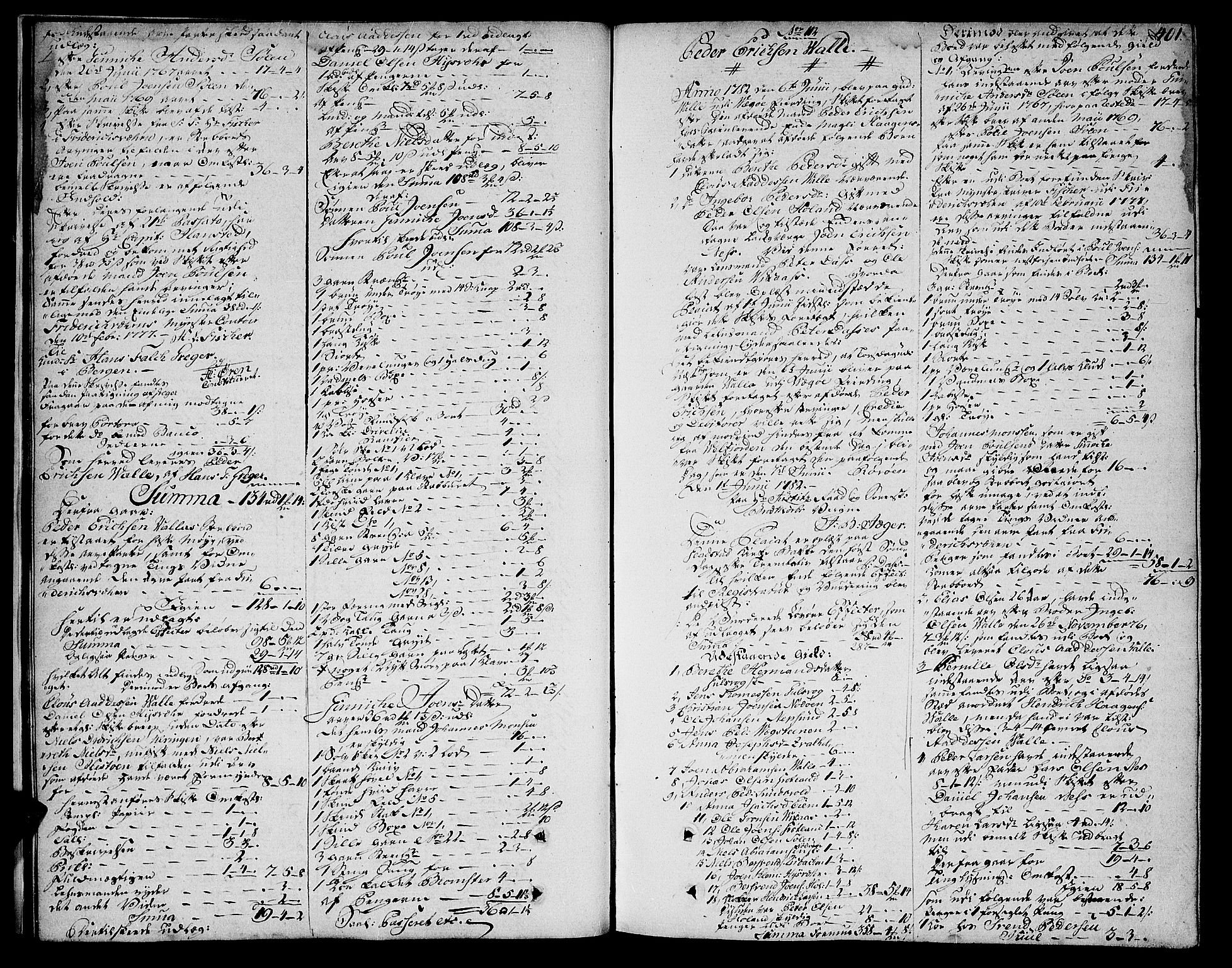 Helgeland sorenskriveri, AV/SAT-A-0004/3/3A/L0062: Skifteprotokoll 14C, 1782-1784, p. 400b-401a