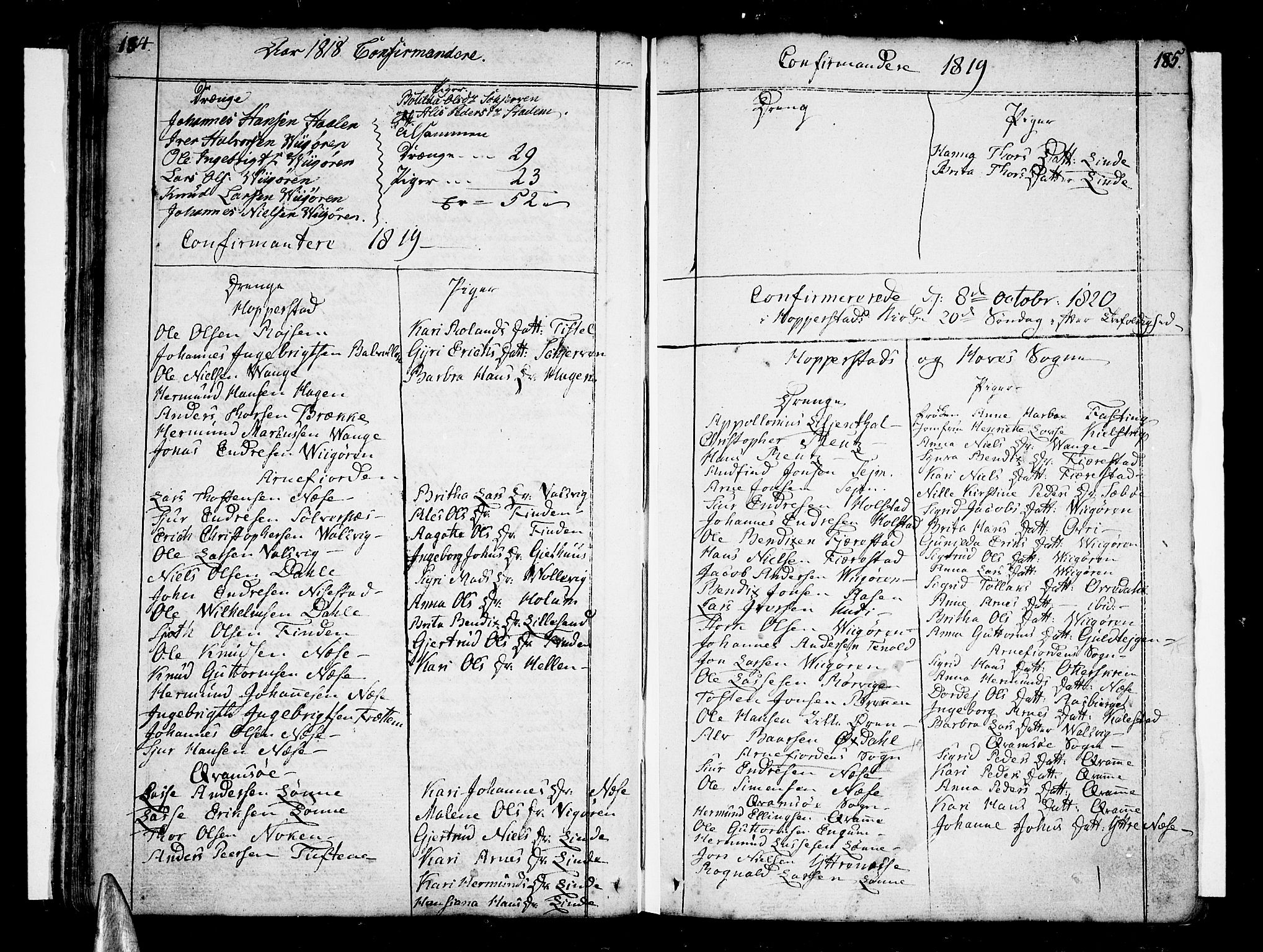 Vik sokneprestembete, SAB/A-81501: Parish register (official) no. A 5, 1787-1820, p. 184-185