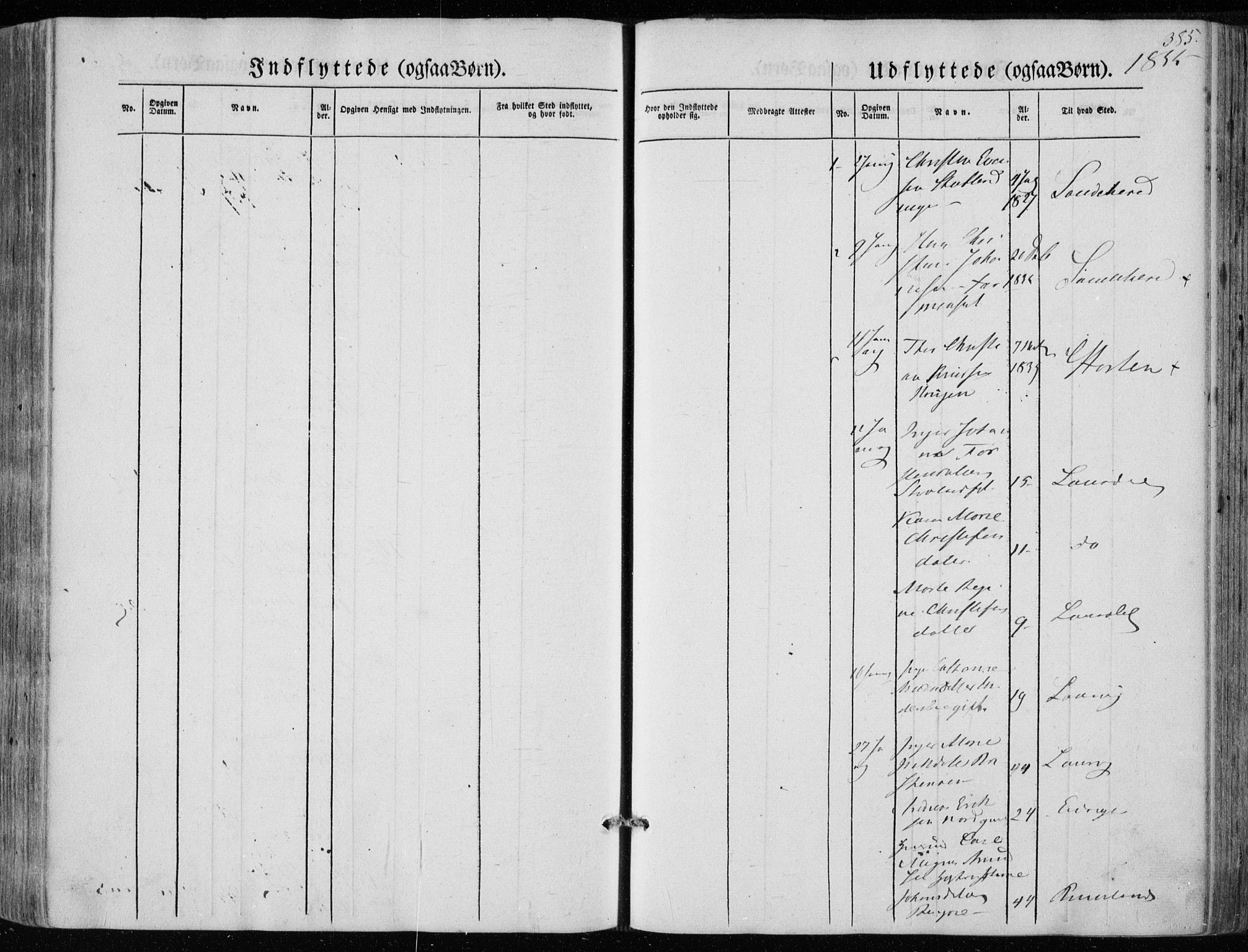 Hedrum kirkebøker, AV/SAKO-A-344/F/Fa/L0006: Parish register (official) no. I 6, 1849-1857, p. 385