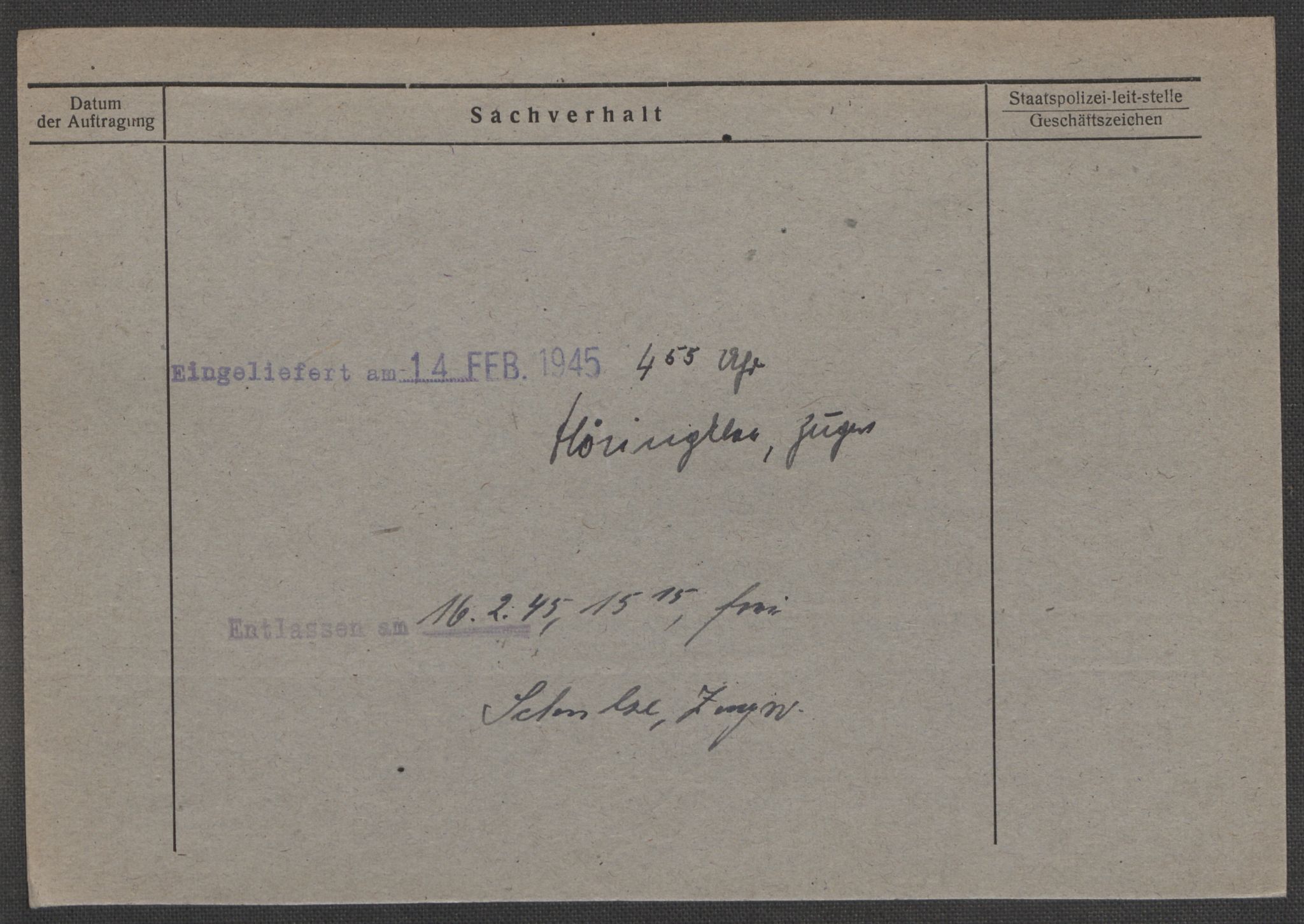 Befehlshaber der Sicherheitspolizei und des SD, RA/RAFA-5969/E/Ea/Eaa/L0009: Register over norske fanger i Møllergata 19: Ru-Sy, 1940-1945, p. 1661