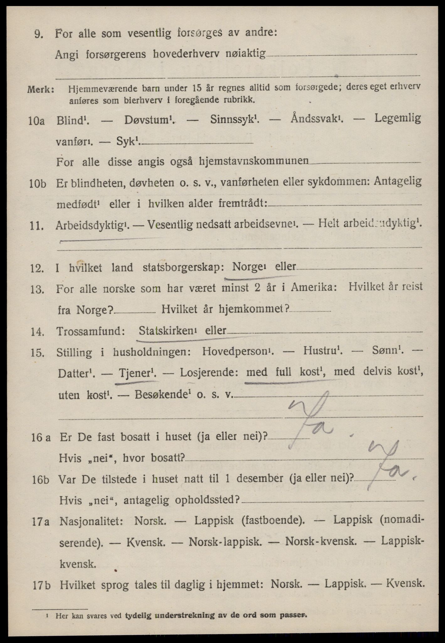 SAT, 1920 census for Meldal, 1920, p. 3642