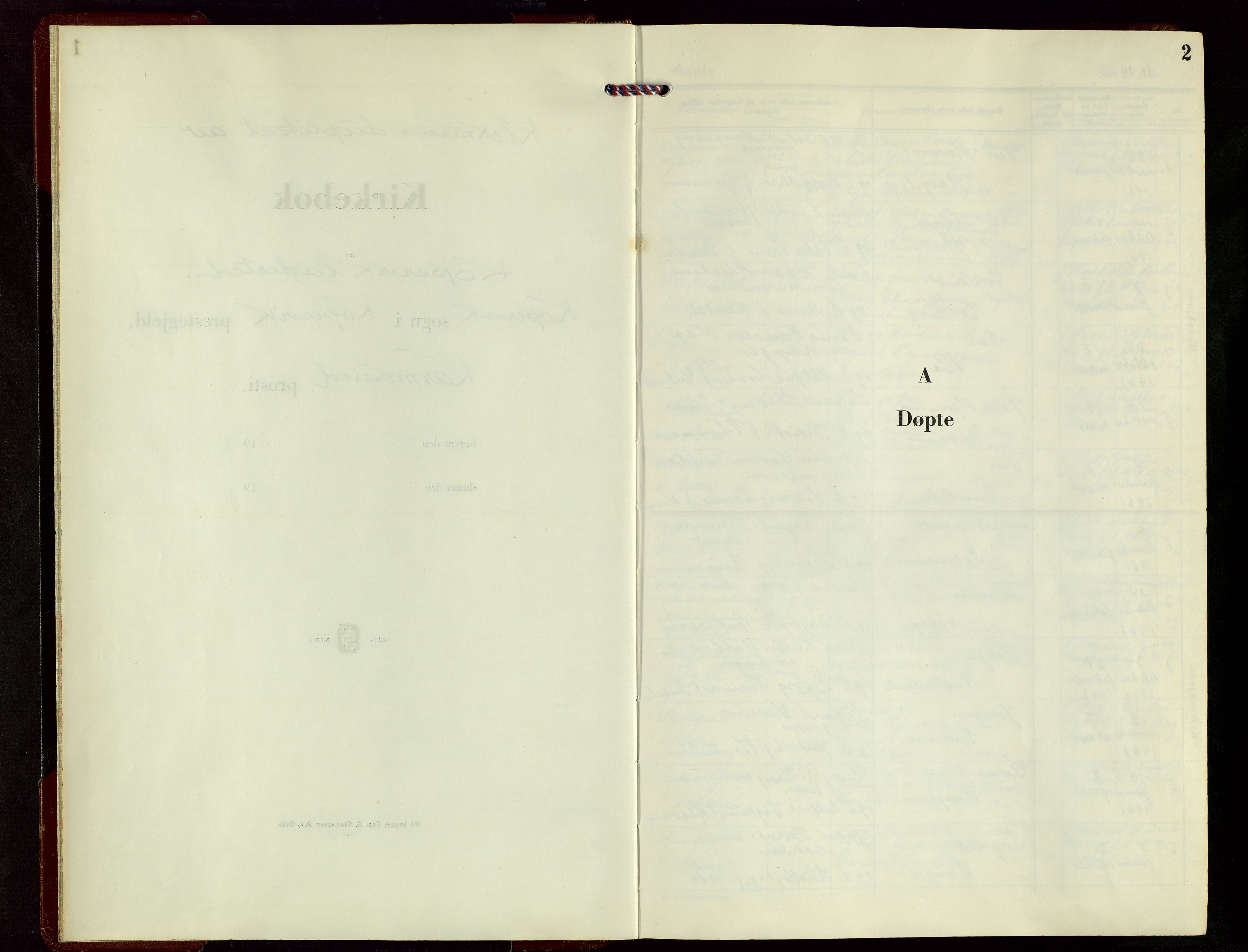 Kopervik sokneprestkontor, SAST/A-101850/H/Ha/Hab/L0012: Parish register (copy) no. B 12, 1962-1973, p. 2