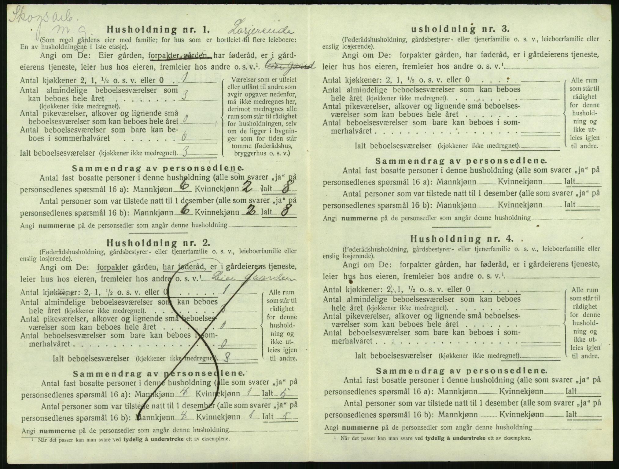 SAK, 1920 census for Åmli, 1920, p. 512