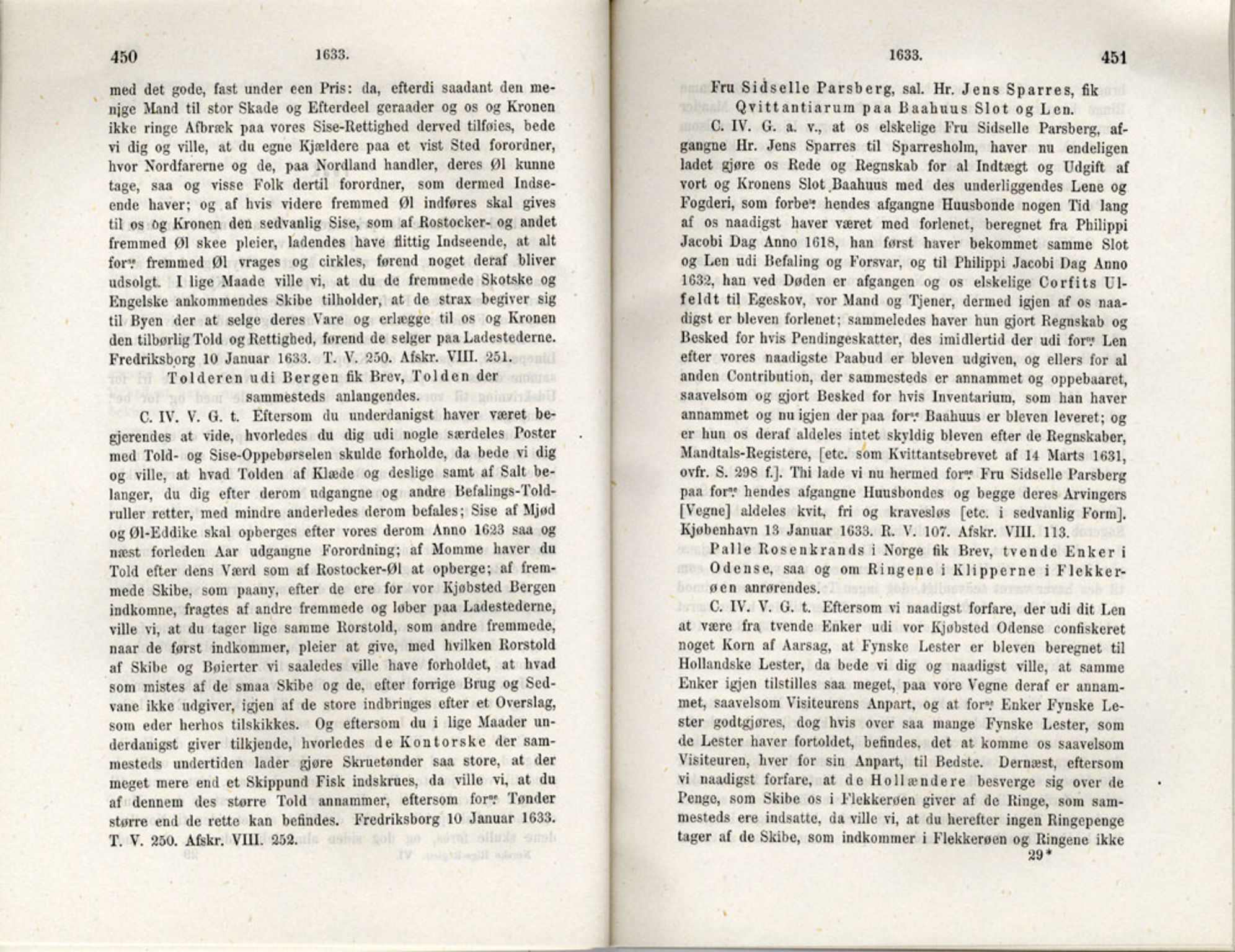 Publikasjoner utgitt av Det Norske Historiske Kildeskriftfond, PUBL/-/-/-: Norske Rigs-Registranter, bind 6, 1628-1634, p. 450-451