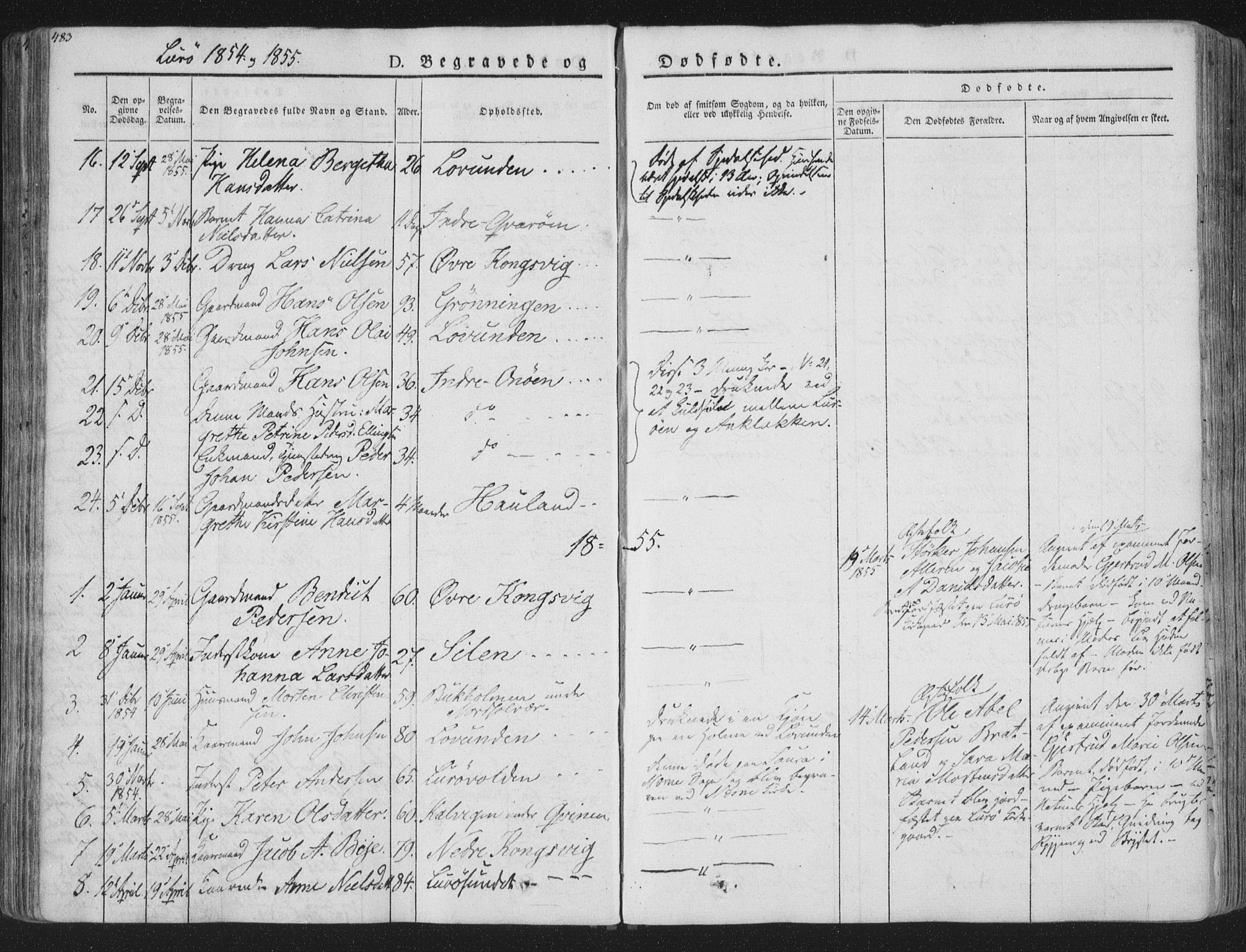 Ministerialprotokoller, klokkerbøker og fødselsregistre - Nordland, SAT/A-1459/839/L0566: Parish register (official) no. 839A03, 1825-1862, p. 483
