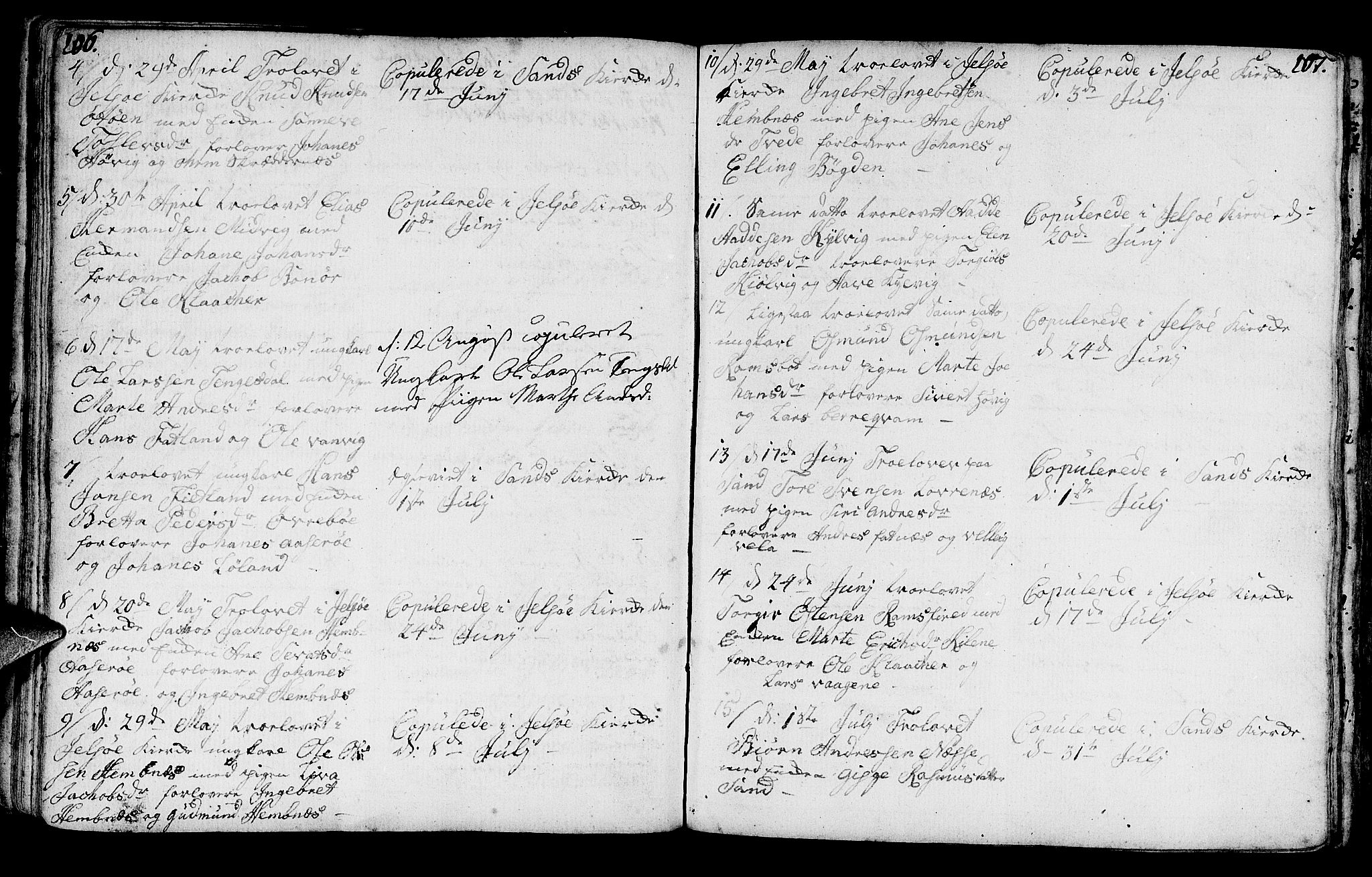 Jelsa sokneprestkontor, SAST/A-101842/01/IV: Parish register (official) no. A 3, 1768-1796, p. 106-107