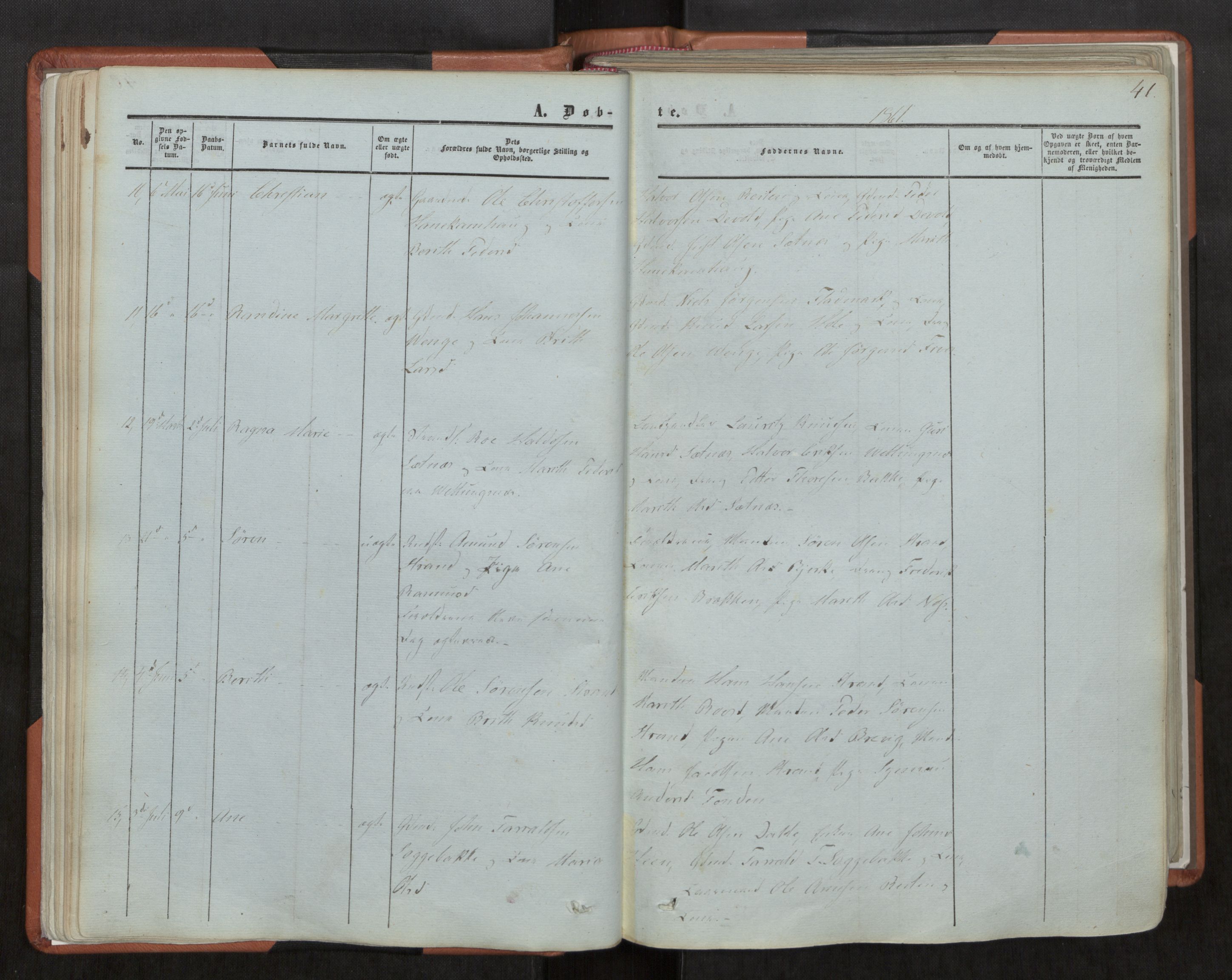 Ministerialprotokoller, klokkerbøker og fødselsregistre - Møre og Romsdal, AV/SAT-A-1454/544/L0572: Parish register (official) no. 544A05, 1854-1886, p. 41