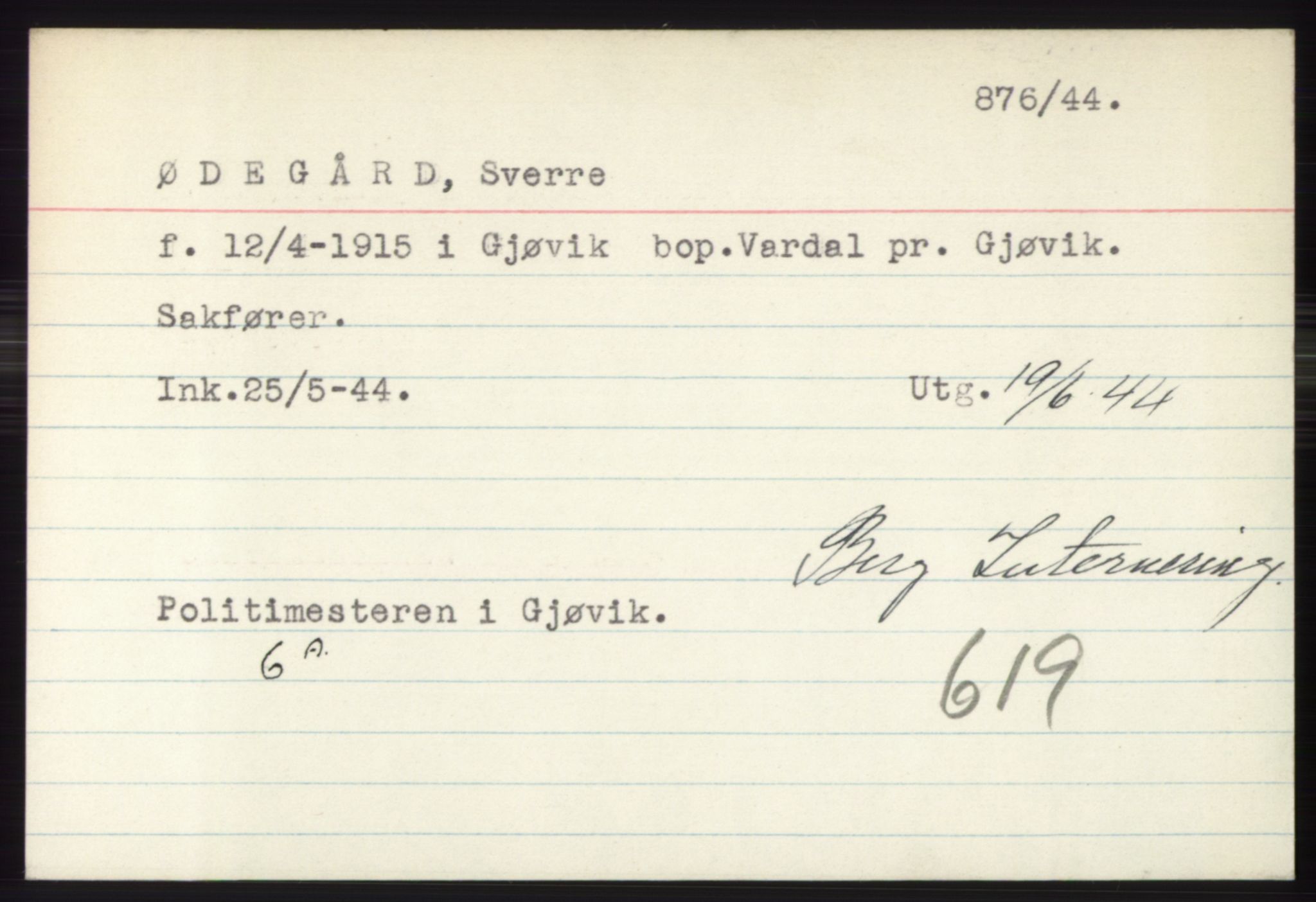 Statspolitiet - Hovedkontoret / Osloavdelingen, AV/RA-S-1329/C/Ck/Cke/L0005: Fangeregister; etternavn S - Å, 1941-1945, p. 697