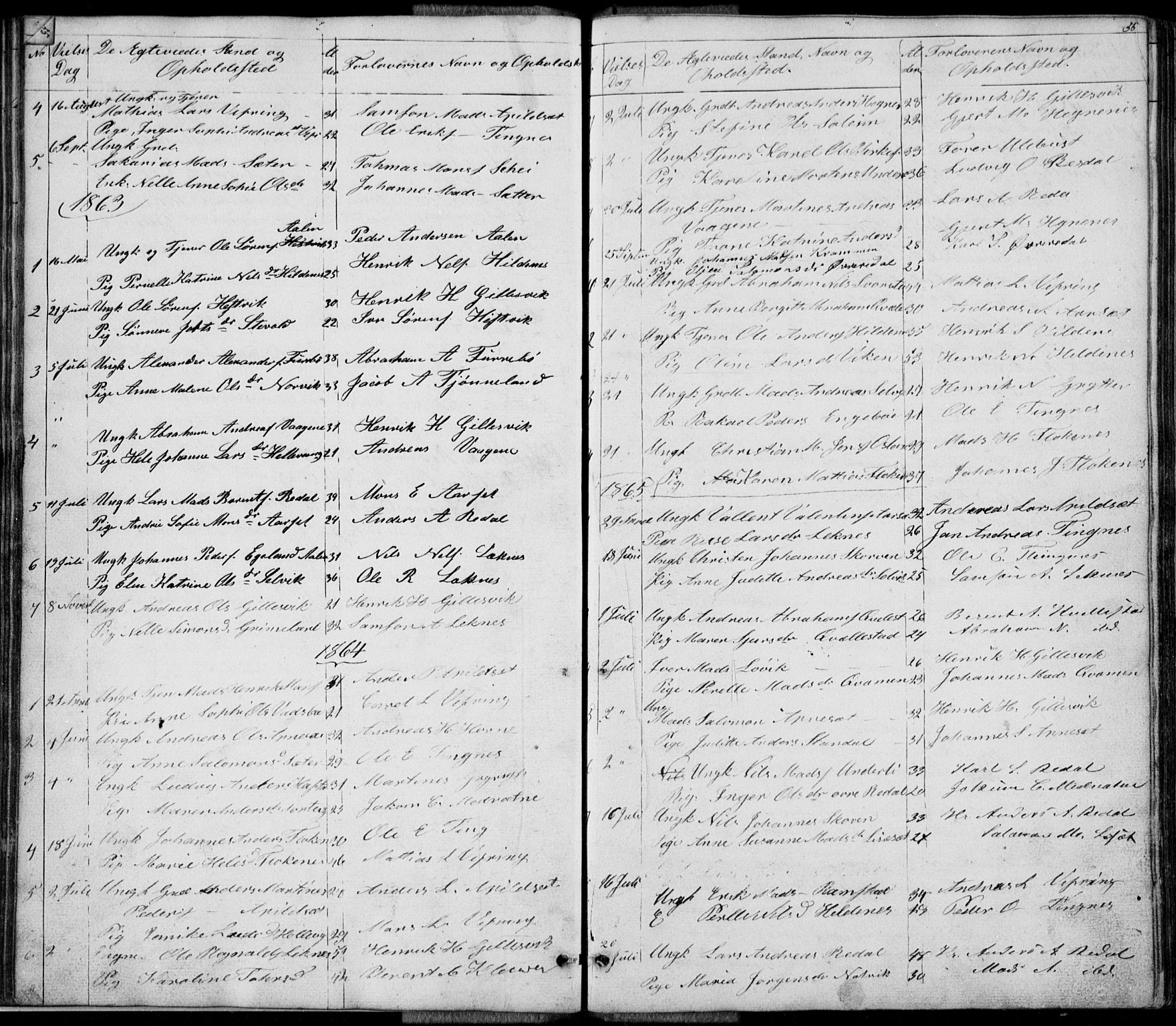 Førde sokneprestembete, SAB/A-79901/H/Hab: Parish register (copy) no. E 0, 1853-1880, p. 56